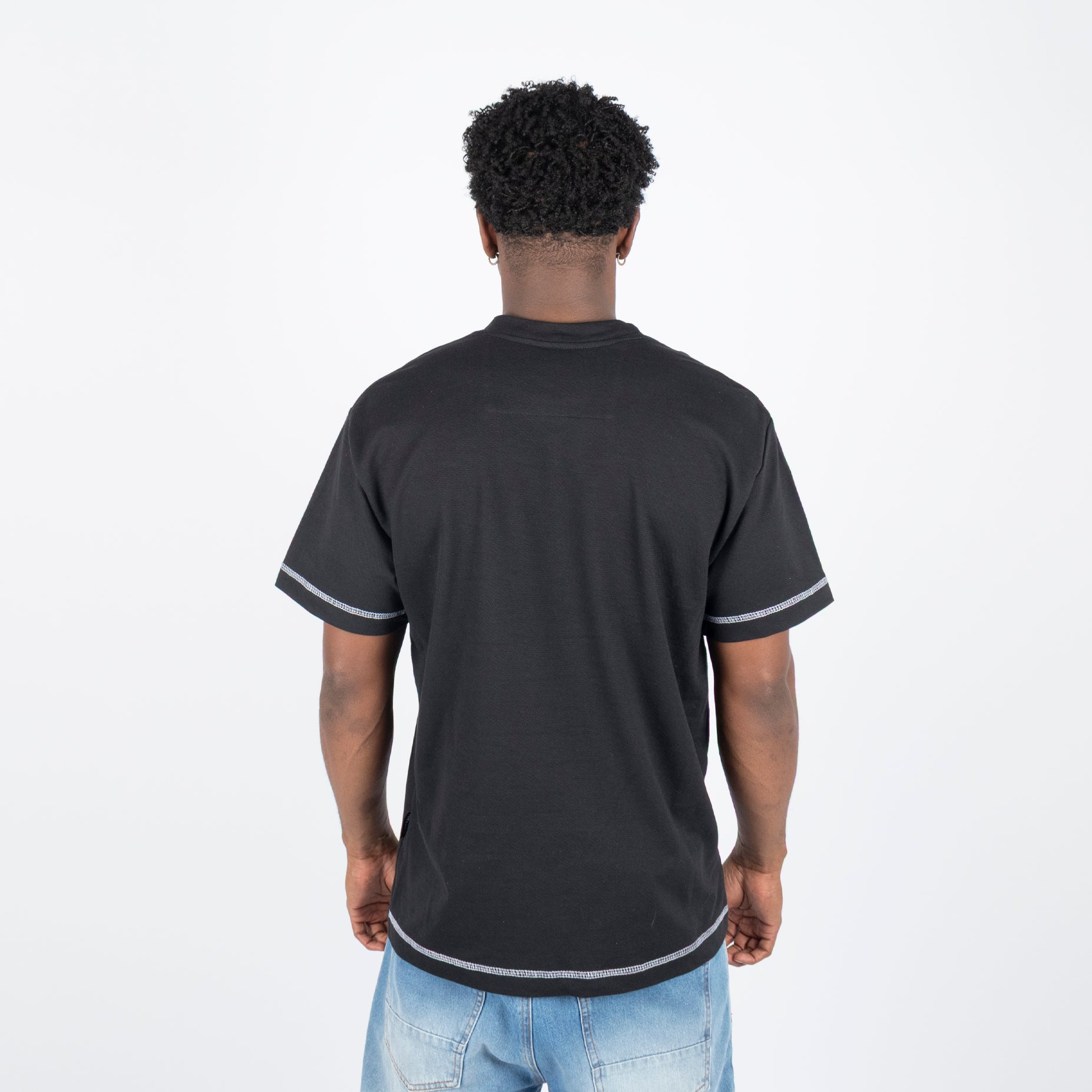 Camiseta hombre R. Textura negra