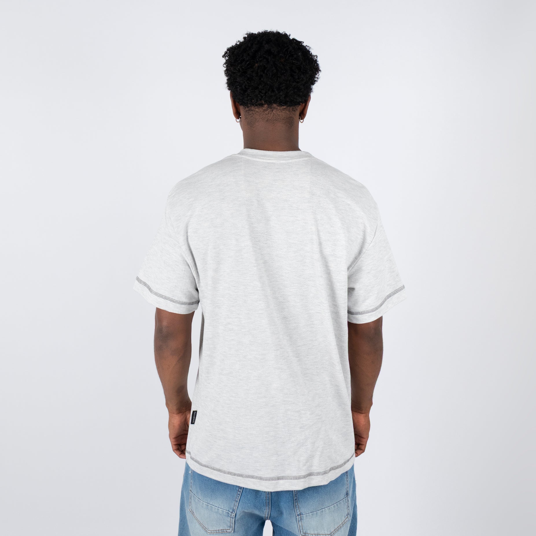 Camiseta hombre R. Textura gris