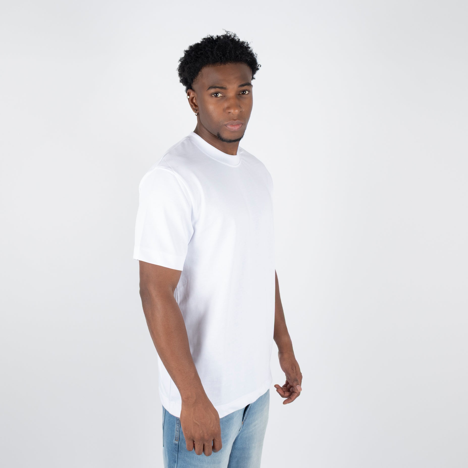 Camiseta hombre basica blanca