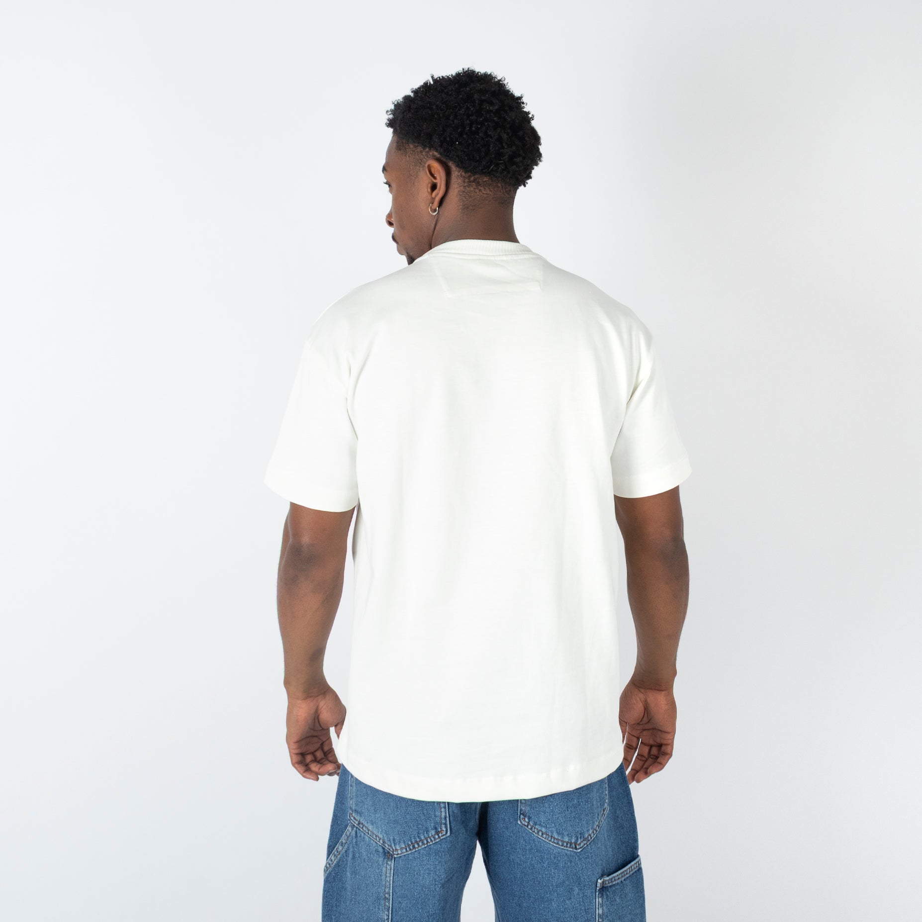 Camiseta hombre basica beige