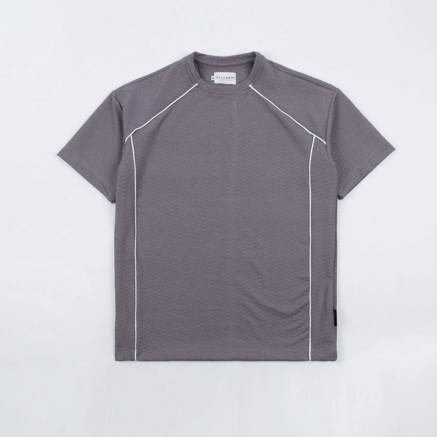 Camiseta Hombre textura gris