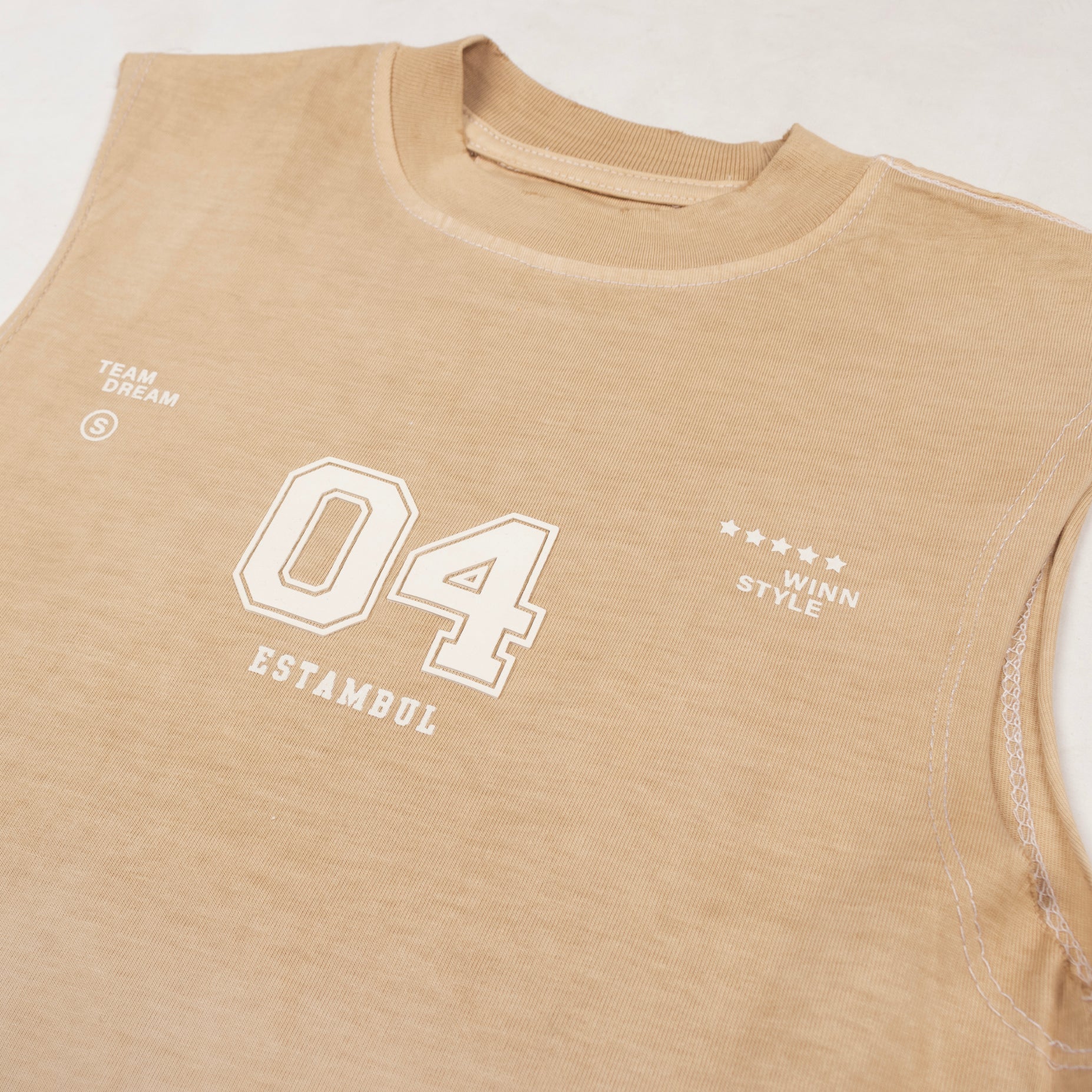 Camisilla niño beige