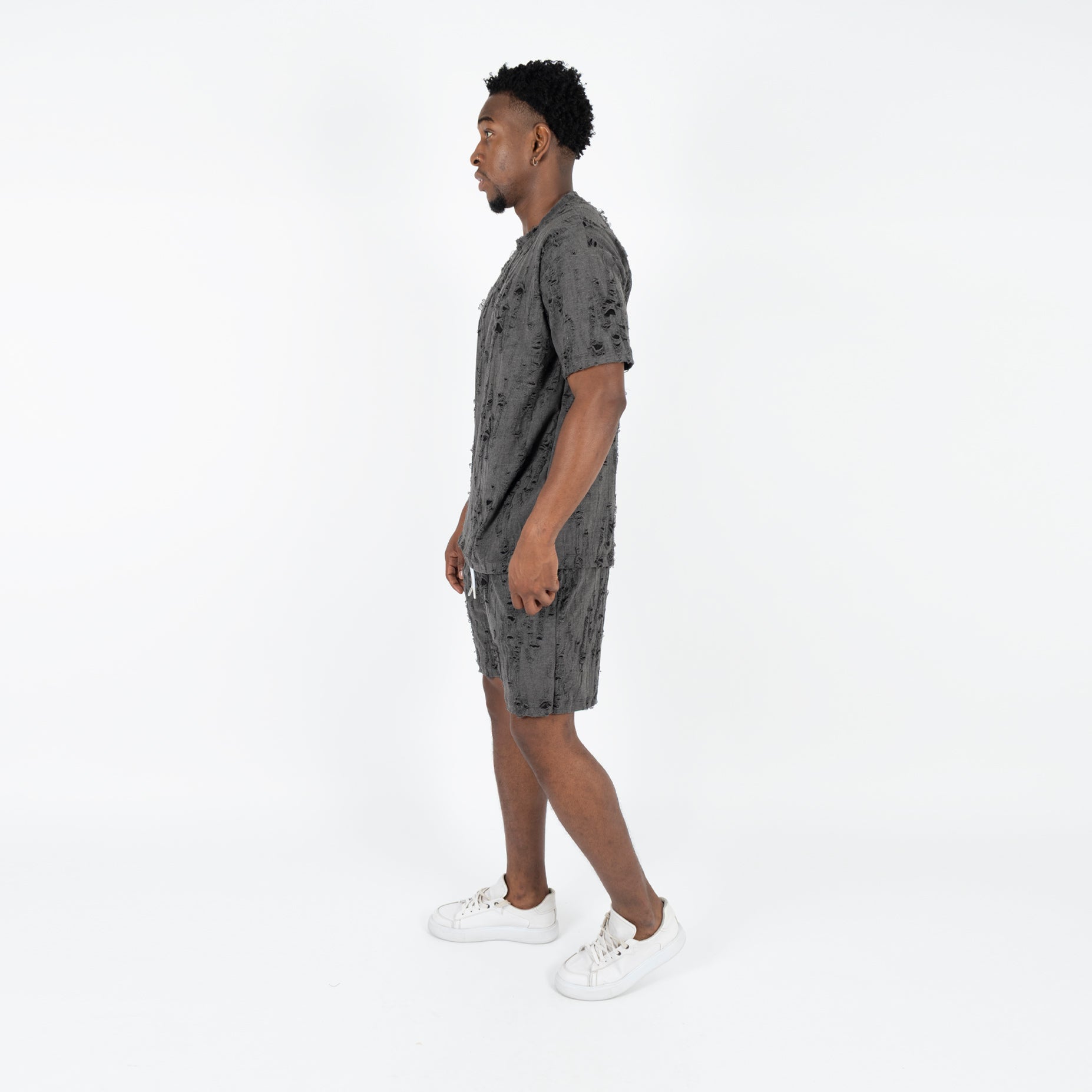 Conjunto hombre textura negro