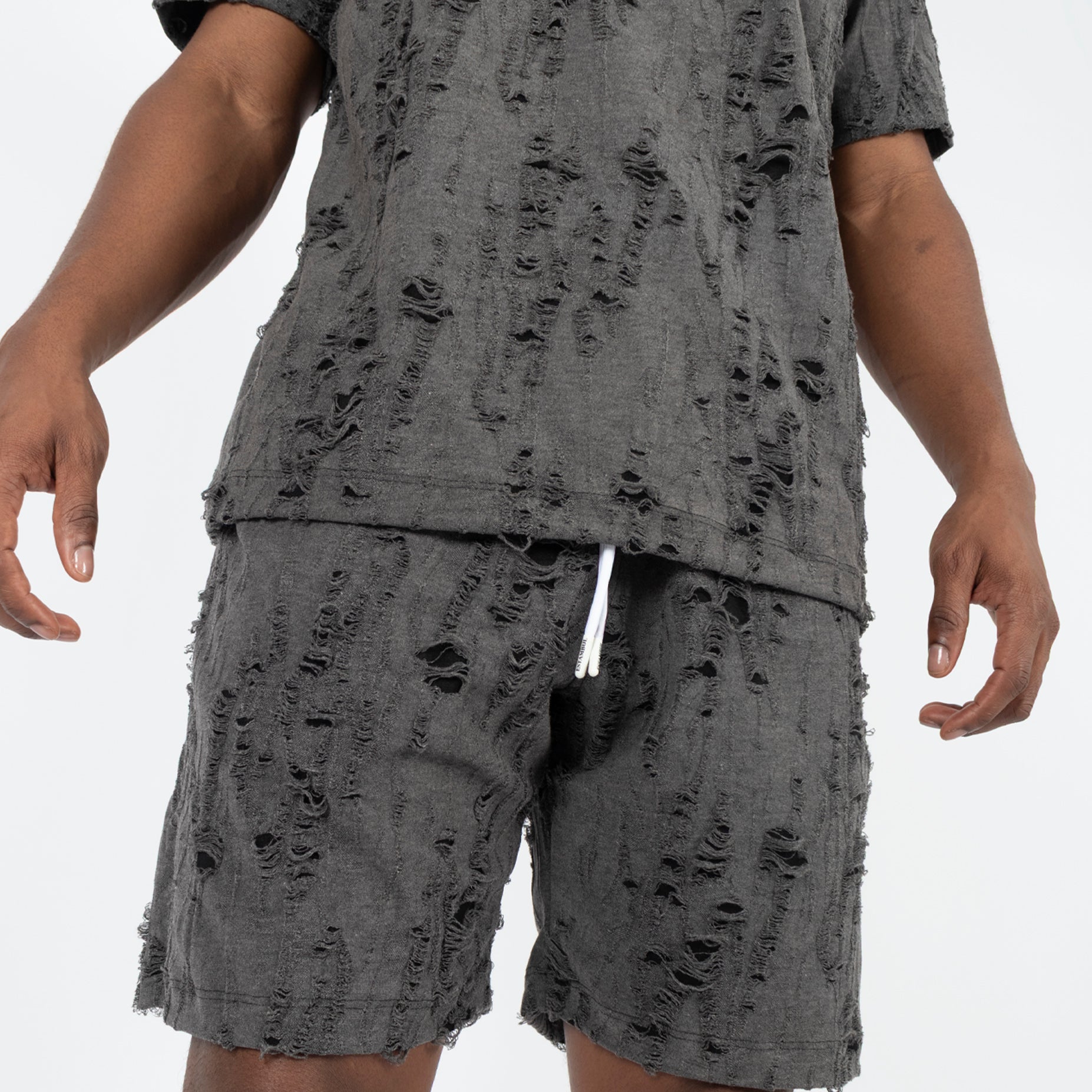 Conjunto hombre textura negro