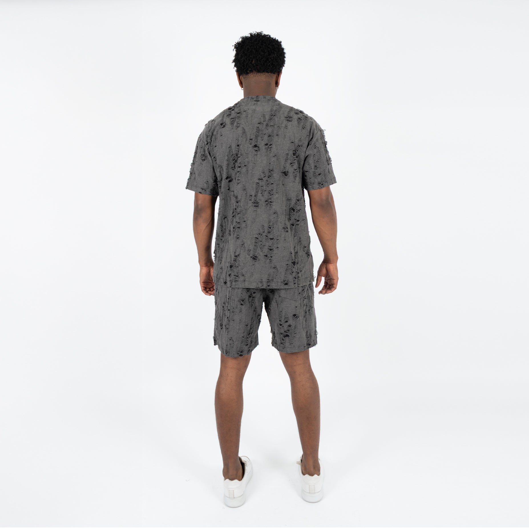 Conjunto hombre textura negro