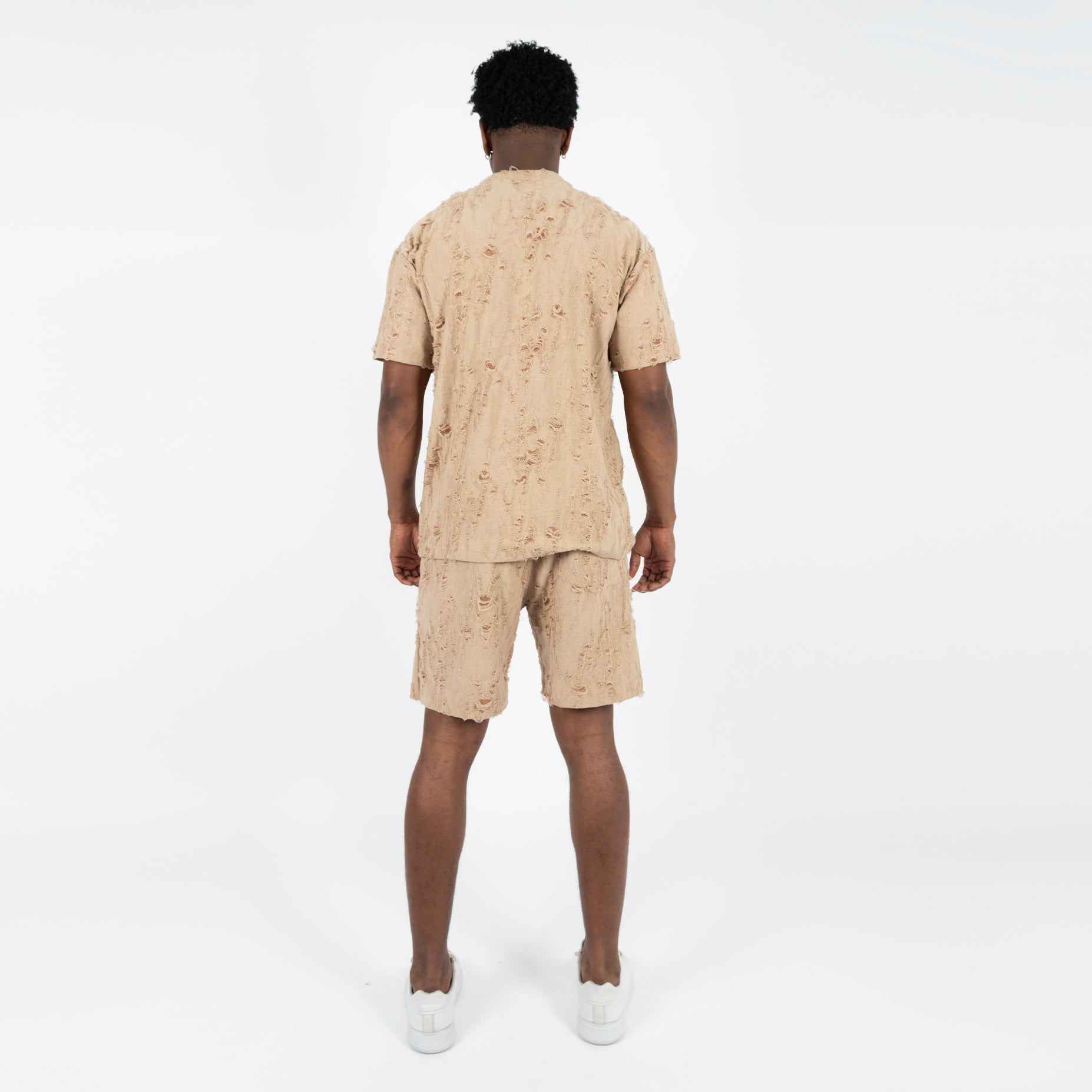 Conjunto hombre textura camel