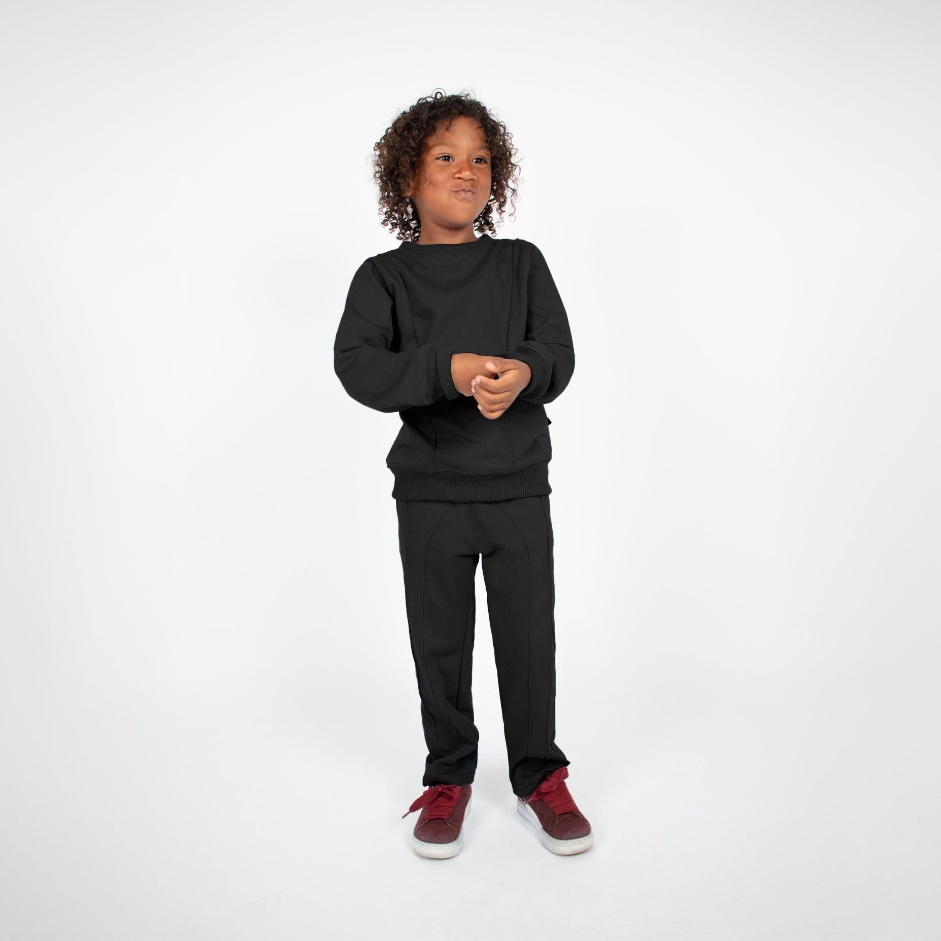 Conjunto niño sudadera negro