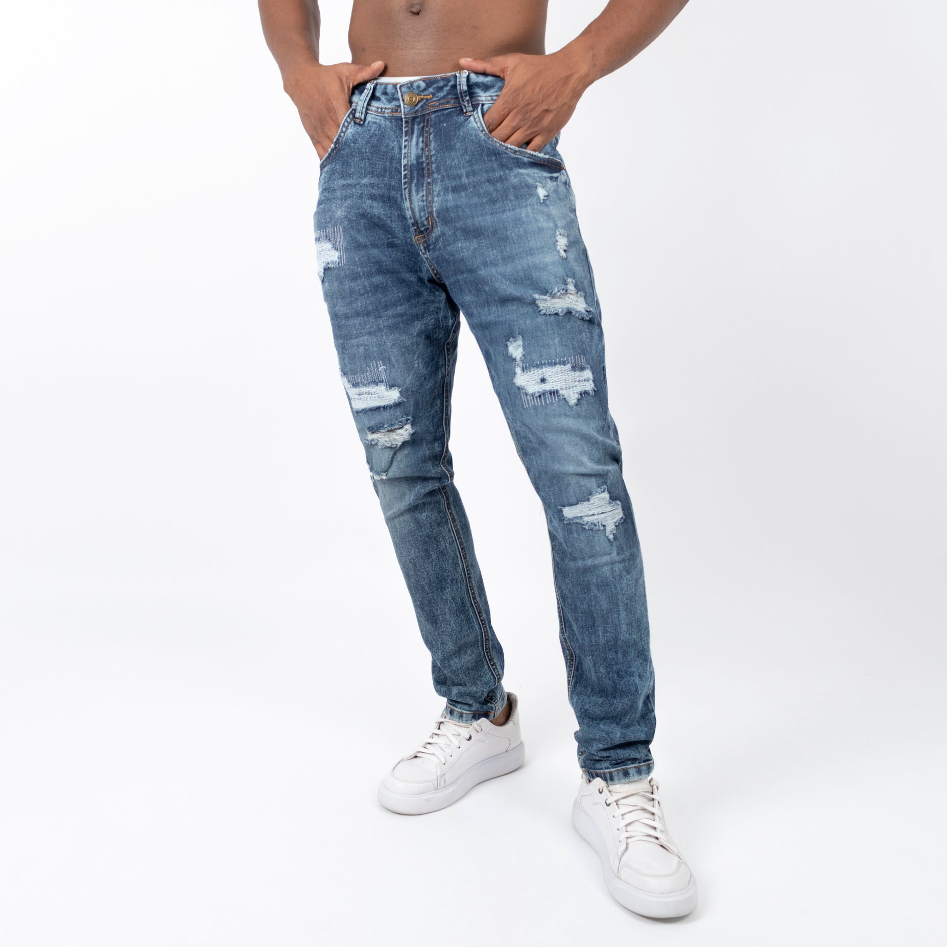 Jean hombre skinny bordado