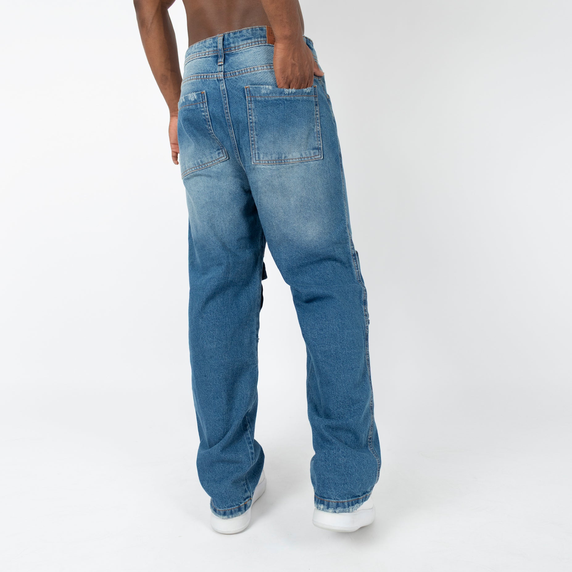 Jean hombre baggy bolsillos
