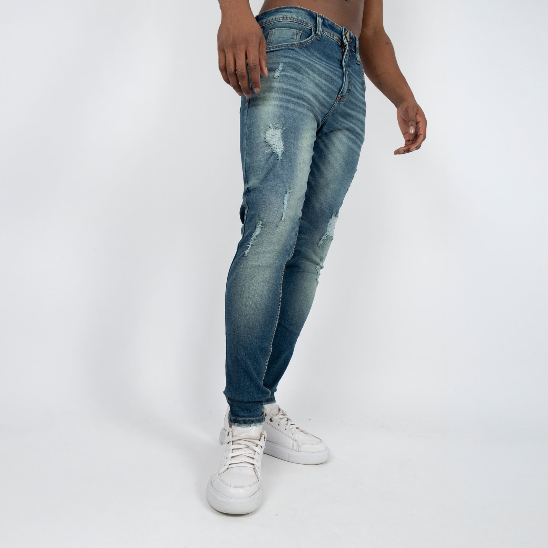 Jean hombre skinny desgaste