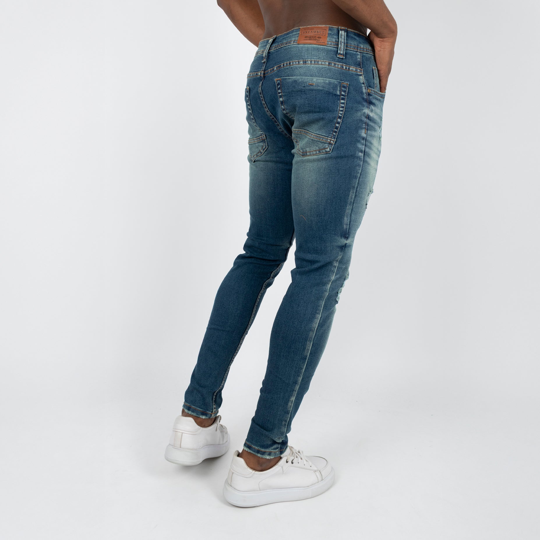 Jean hombre skinny desgaste