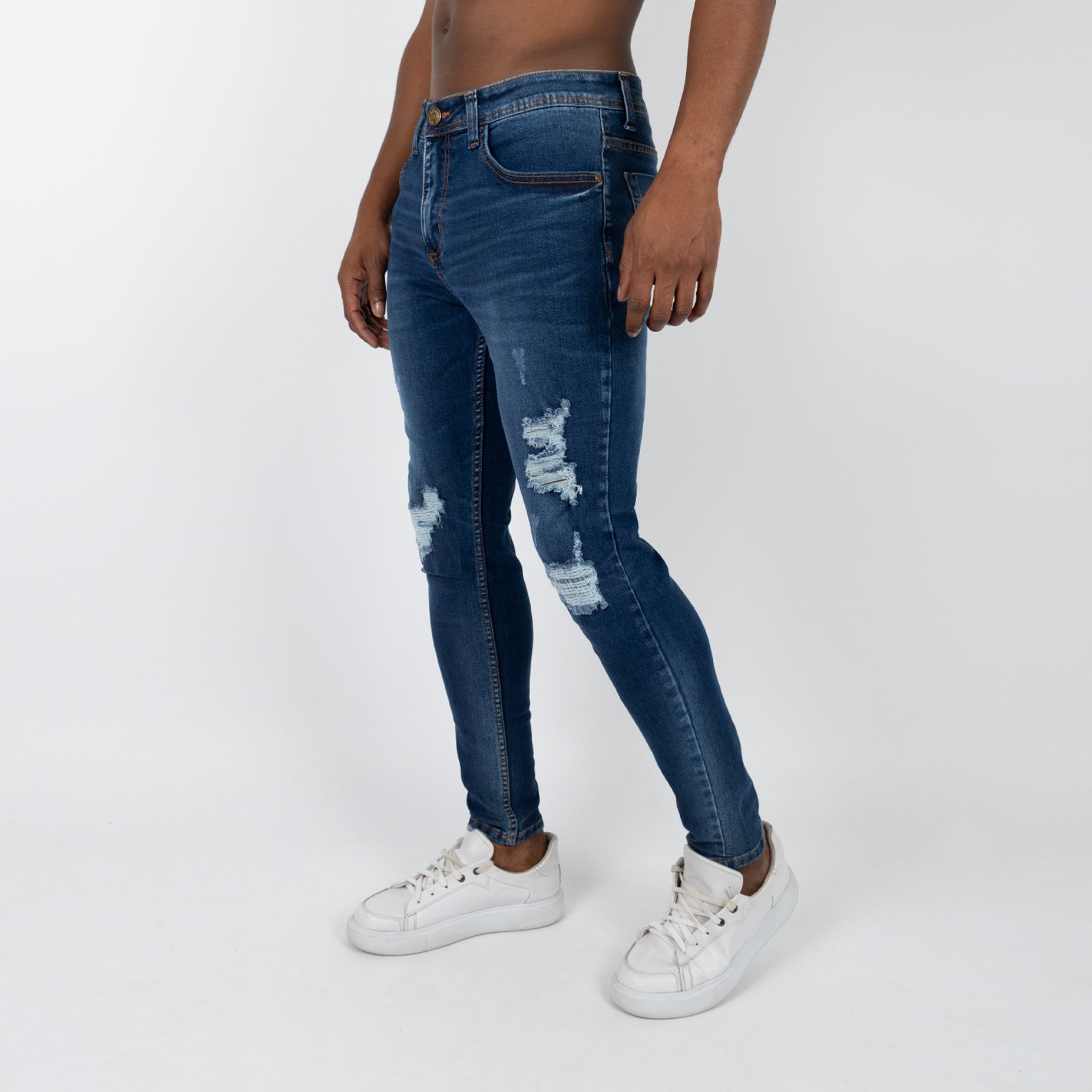 Jean hombre skinny azul medio