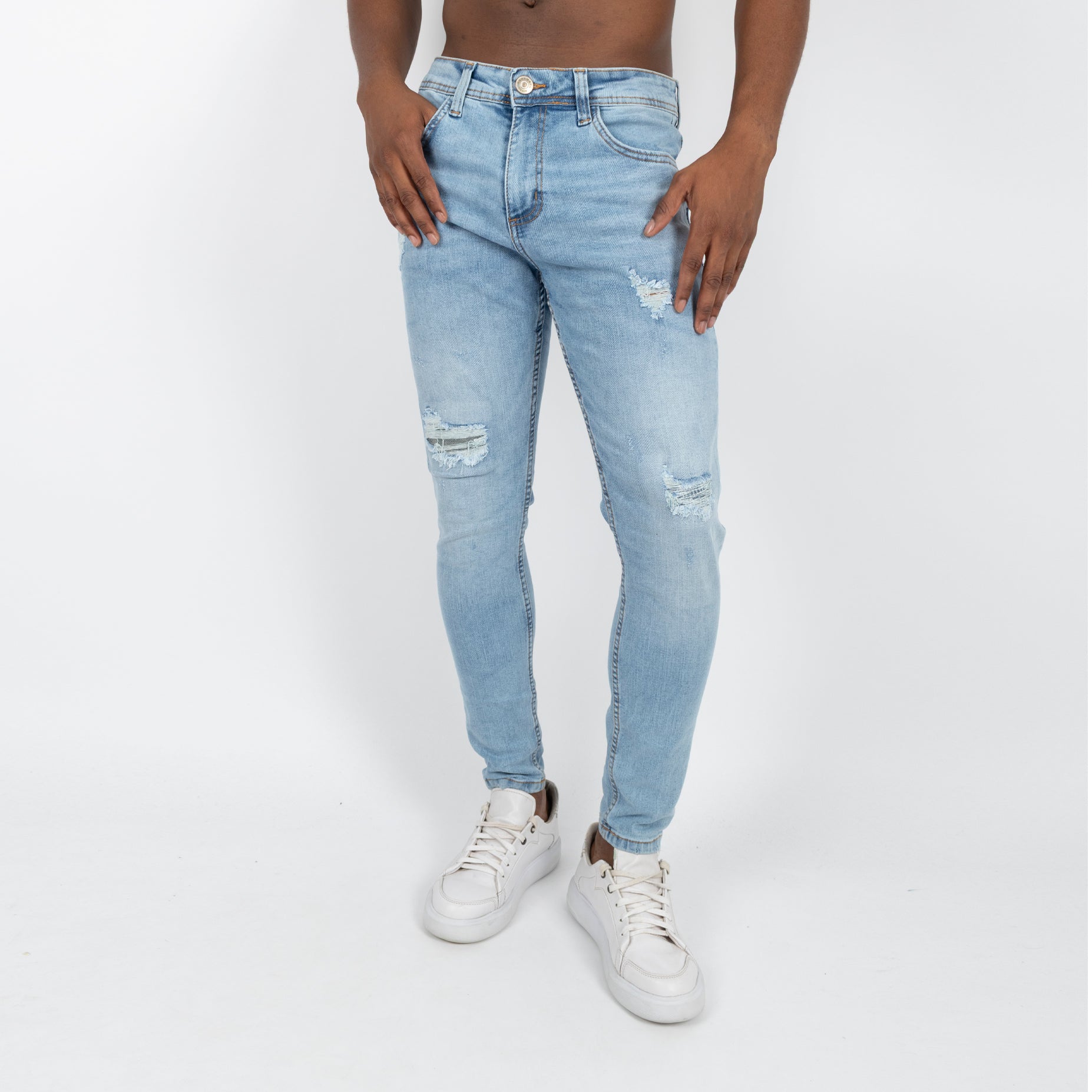 Jean hombre skinny azul claro