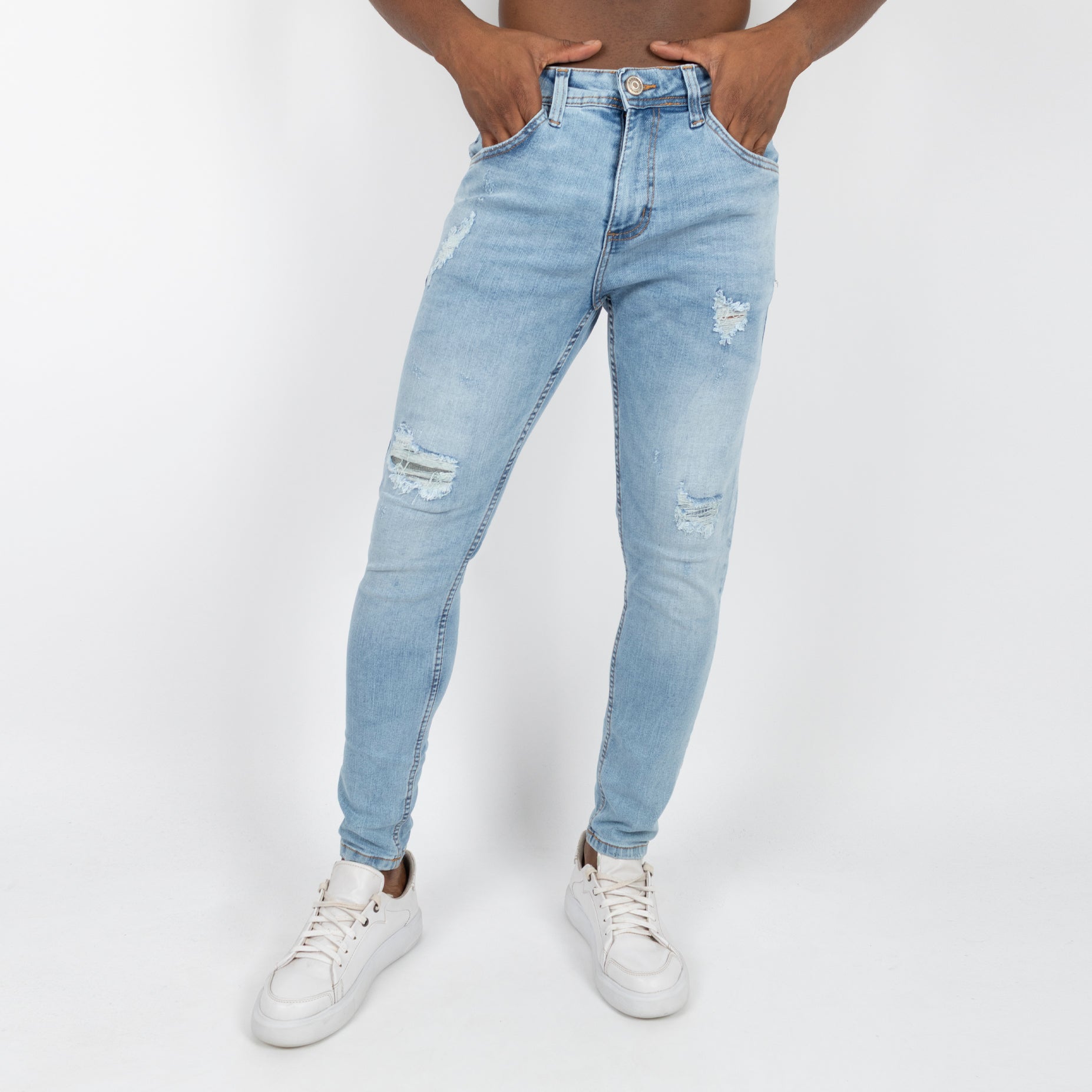 Jean hombre skinny azul claro