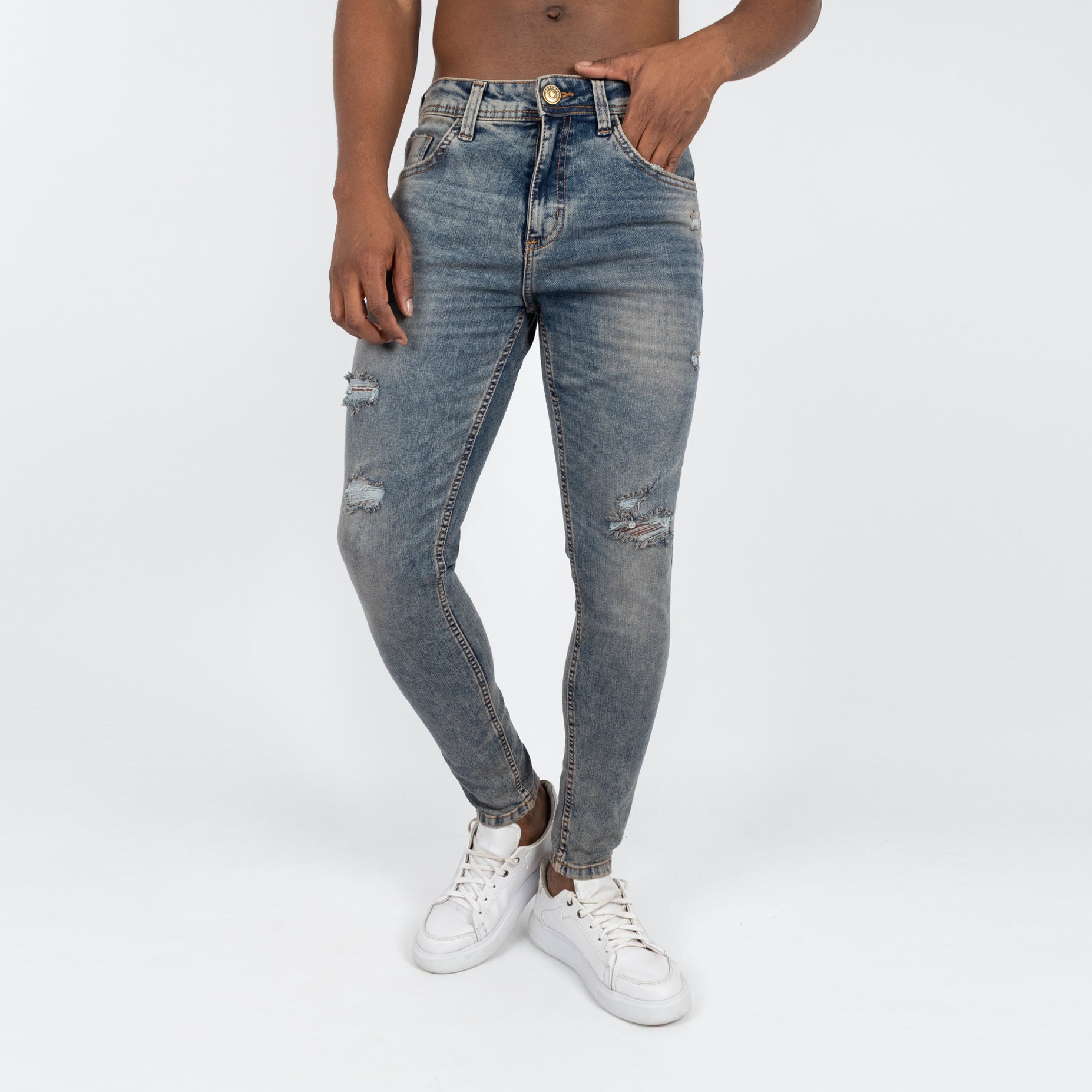 Jean hombre skinny rotos