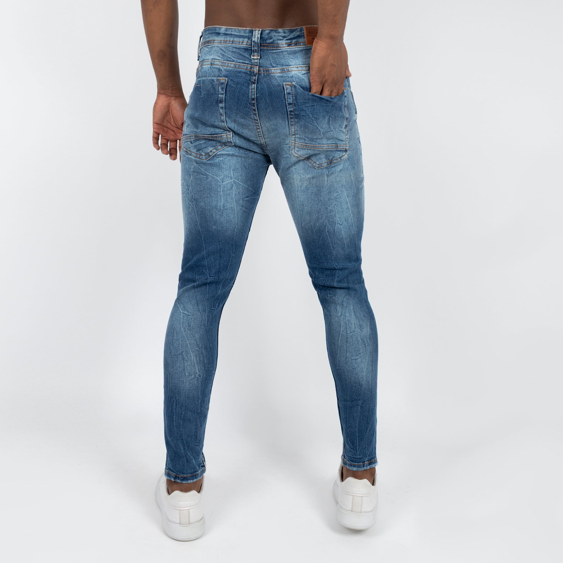 Jean hombre skinny azul