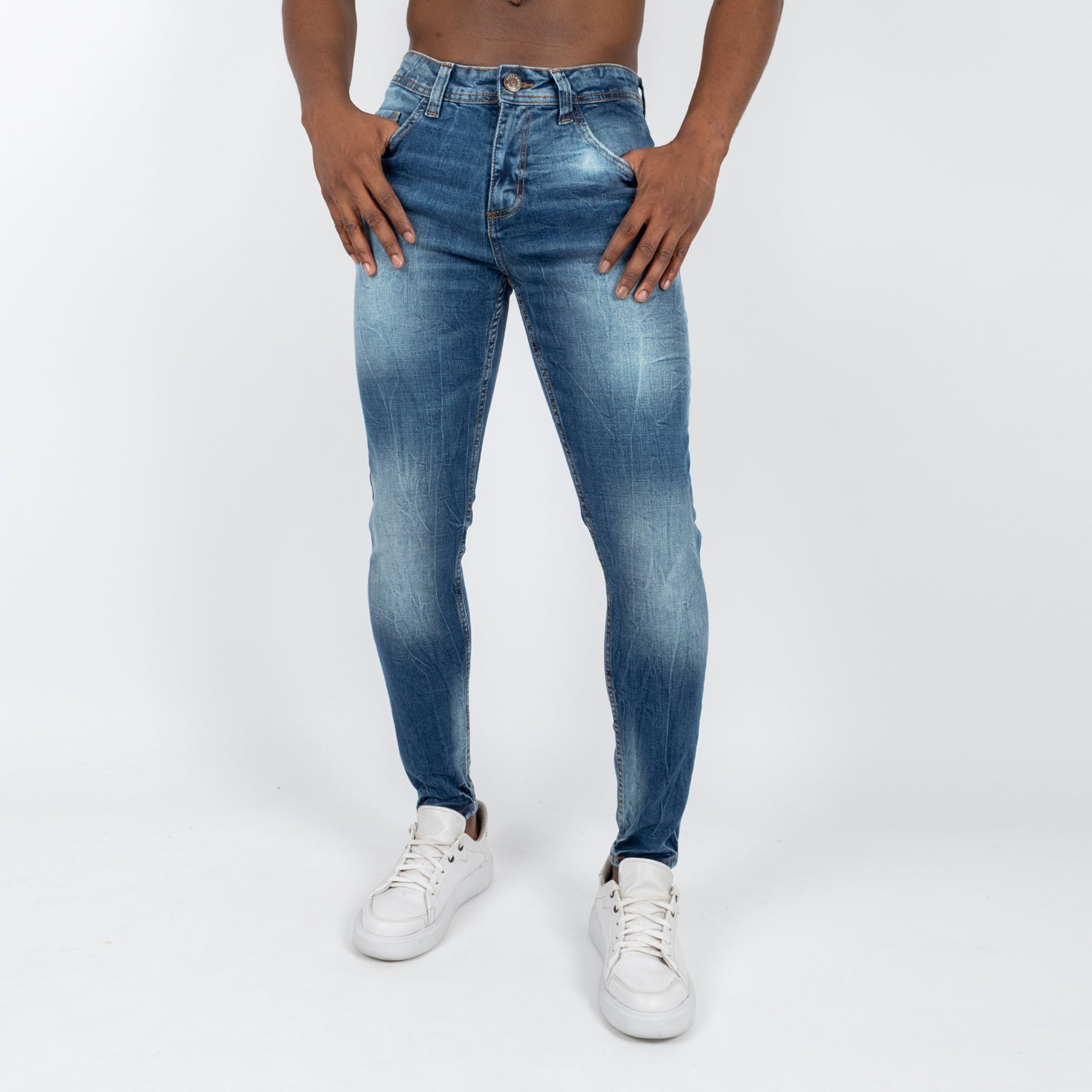 Jean hombre skinny azul