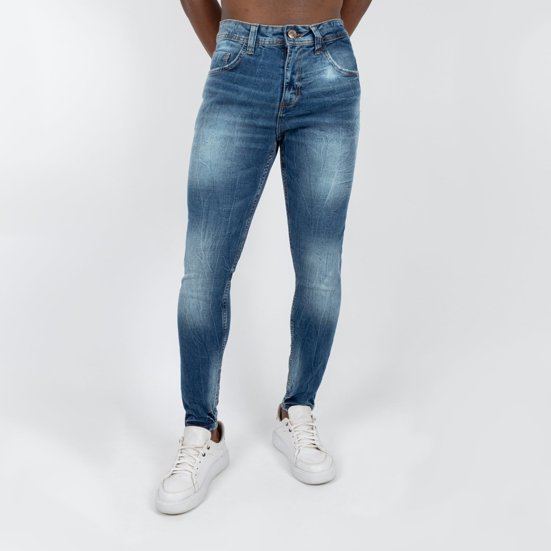 Jean hombre skinny azul
