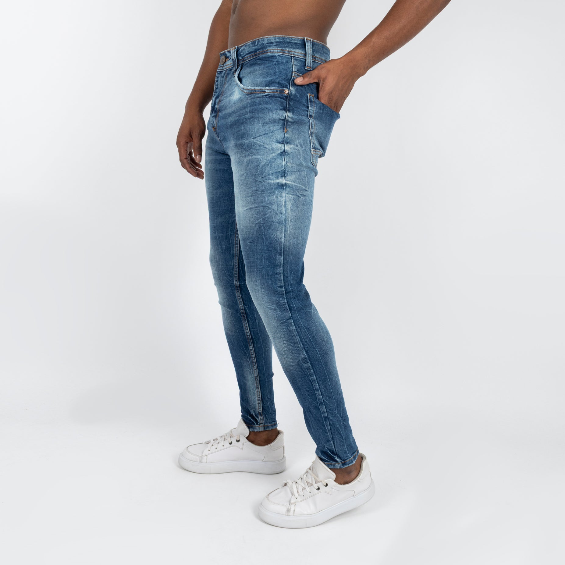 Jean hombre skinny azul