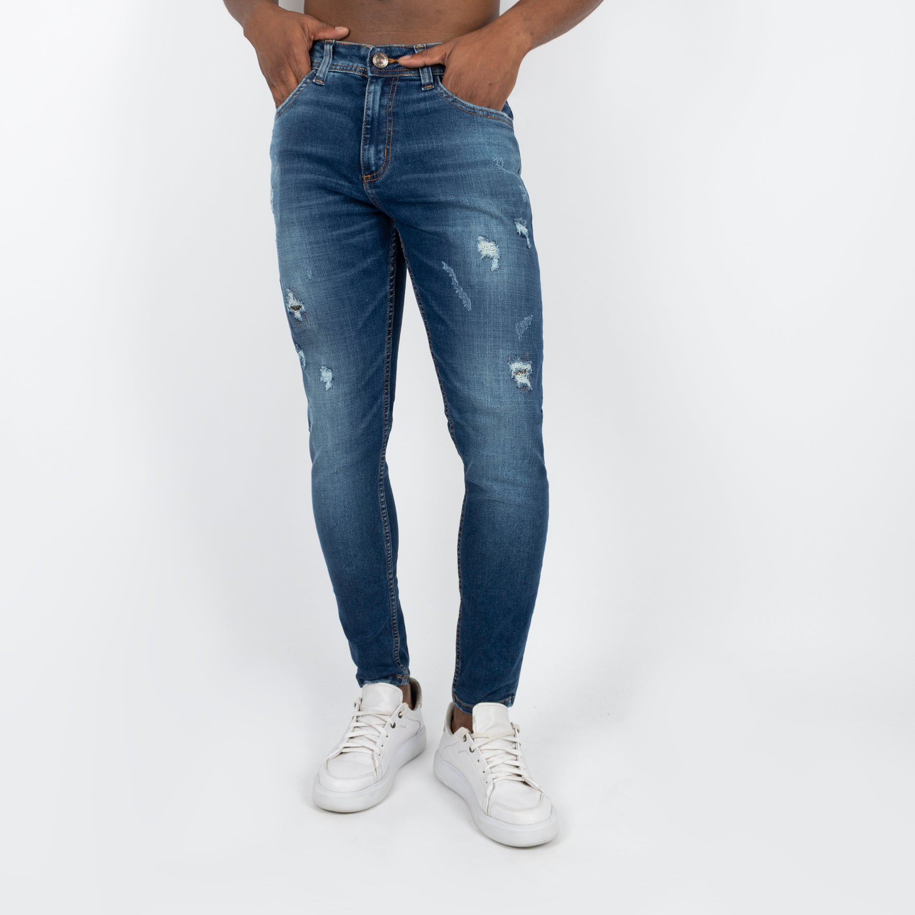 Jean hombre skinny desgaste