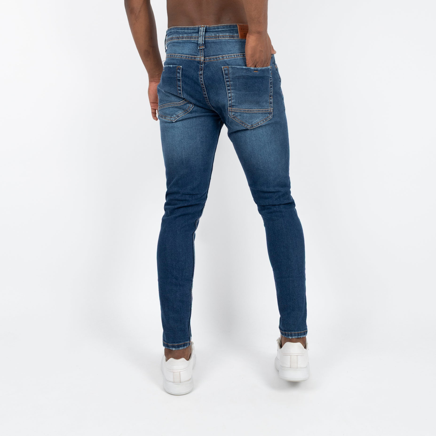 Jean hombre skinny desgaste