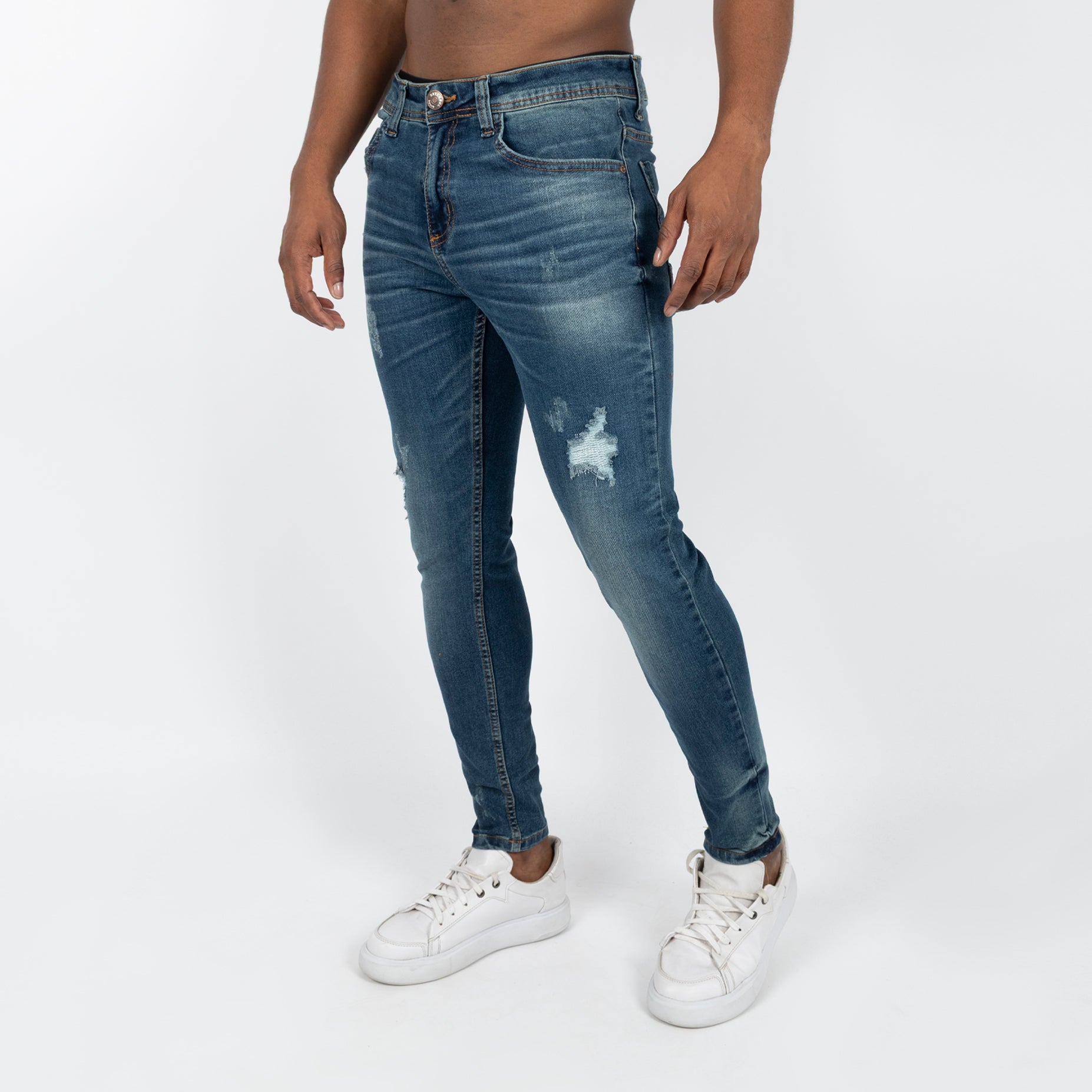 Jean hombre skinny desgaste