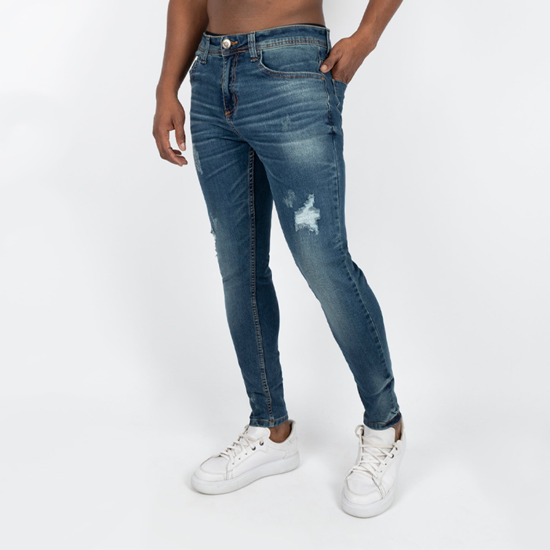Jean hombre skinny desgaste