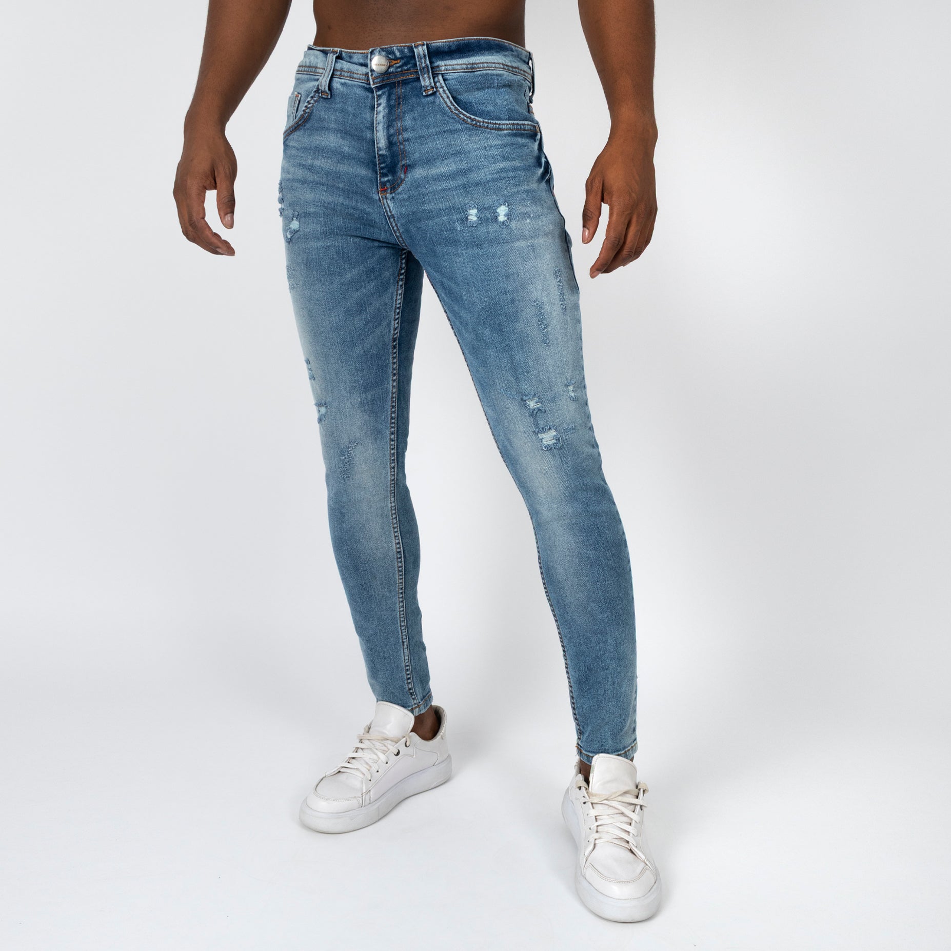 Jean hombre skinny desgaste