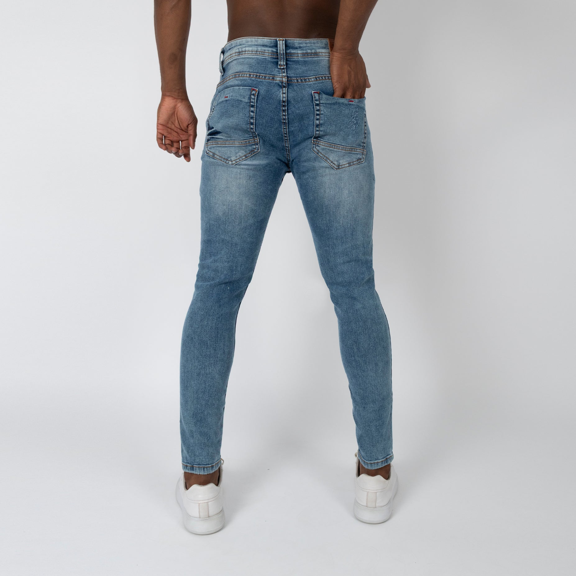 Jean hombre skinny desgaste