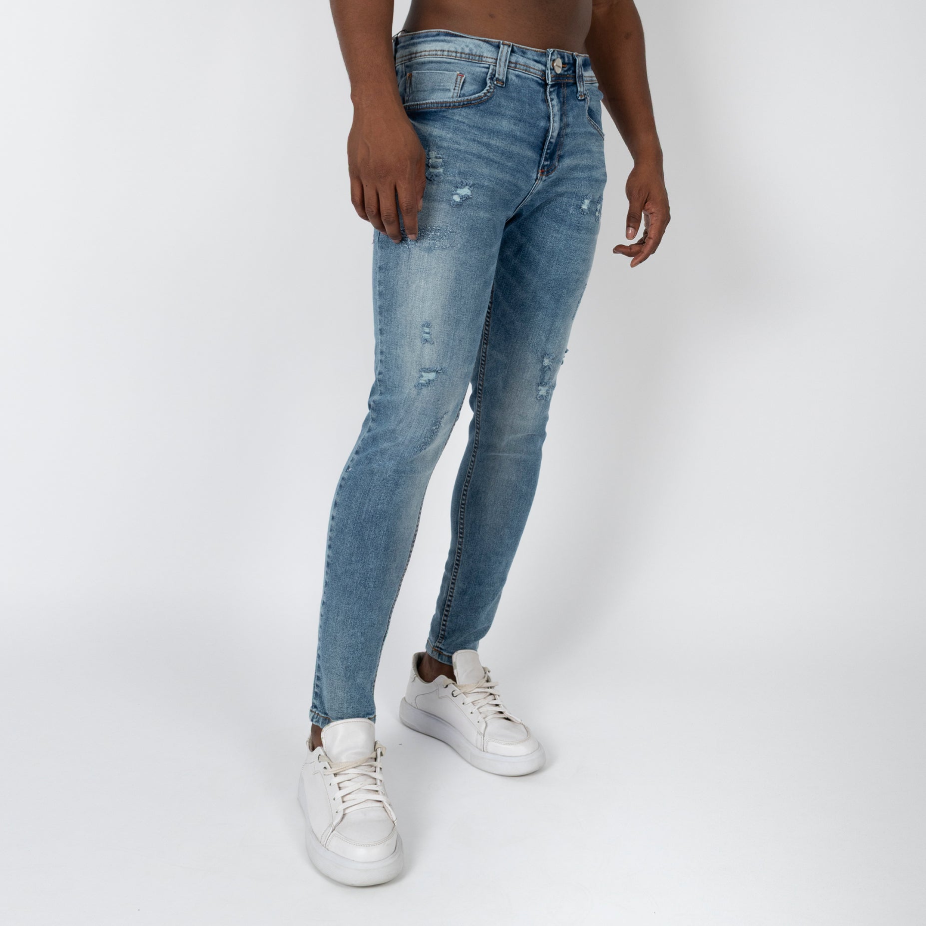 Jean hombre skinny desgaste