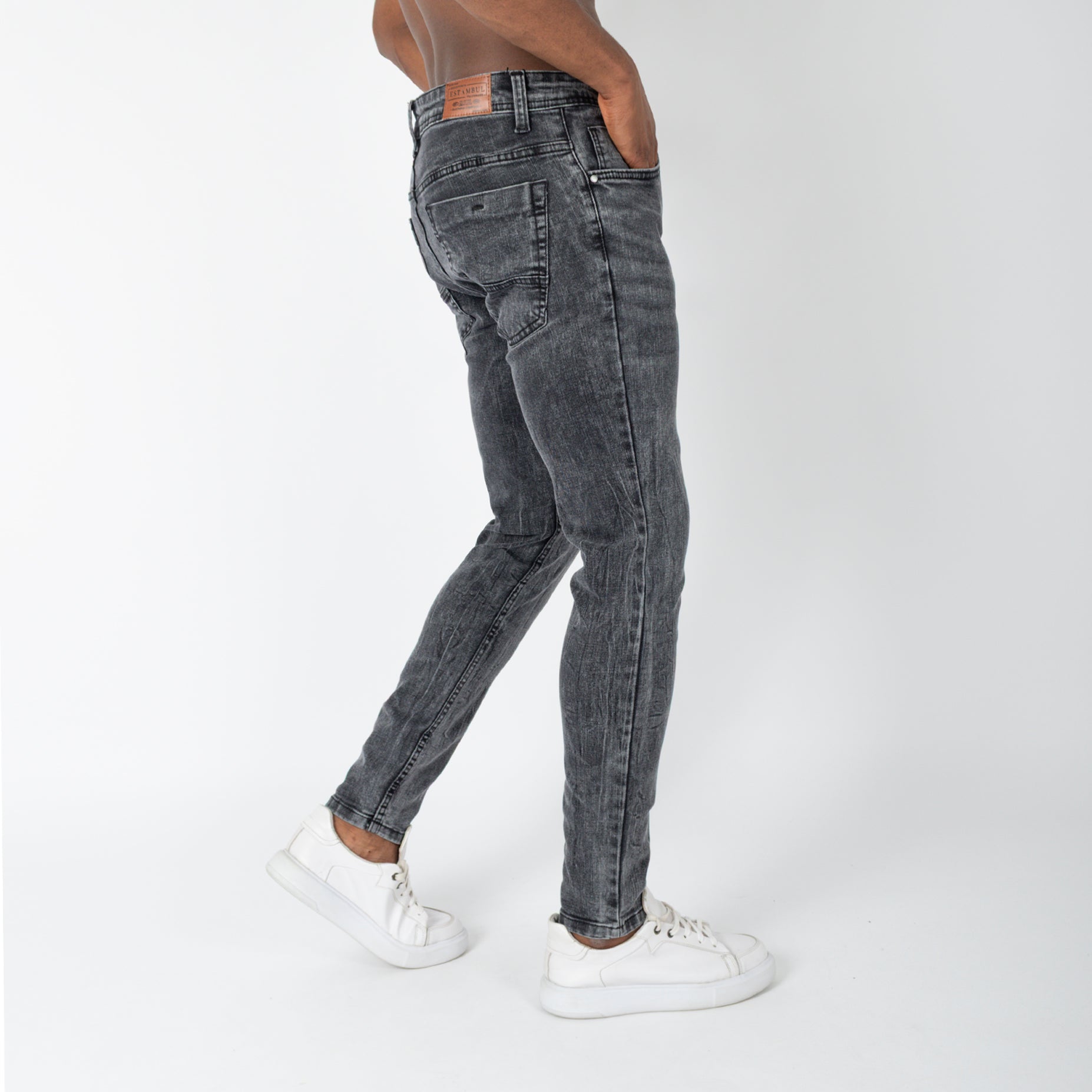 Jean hombre skinny gris oscuro