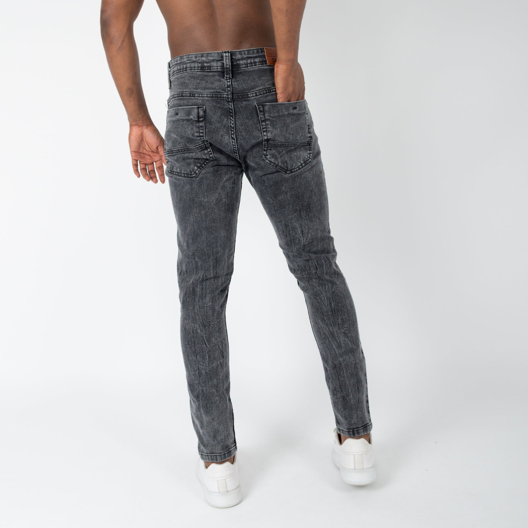 Jean hombre skinny gris oscuro