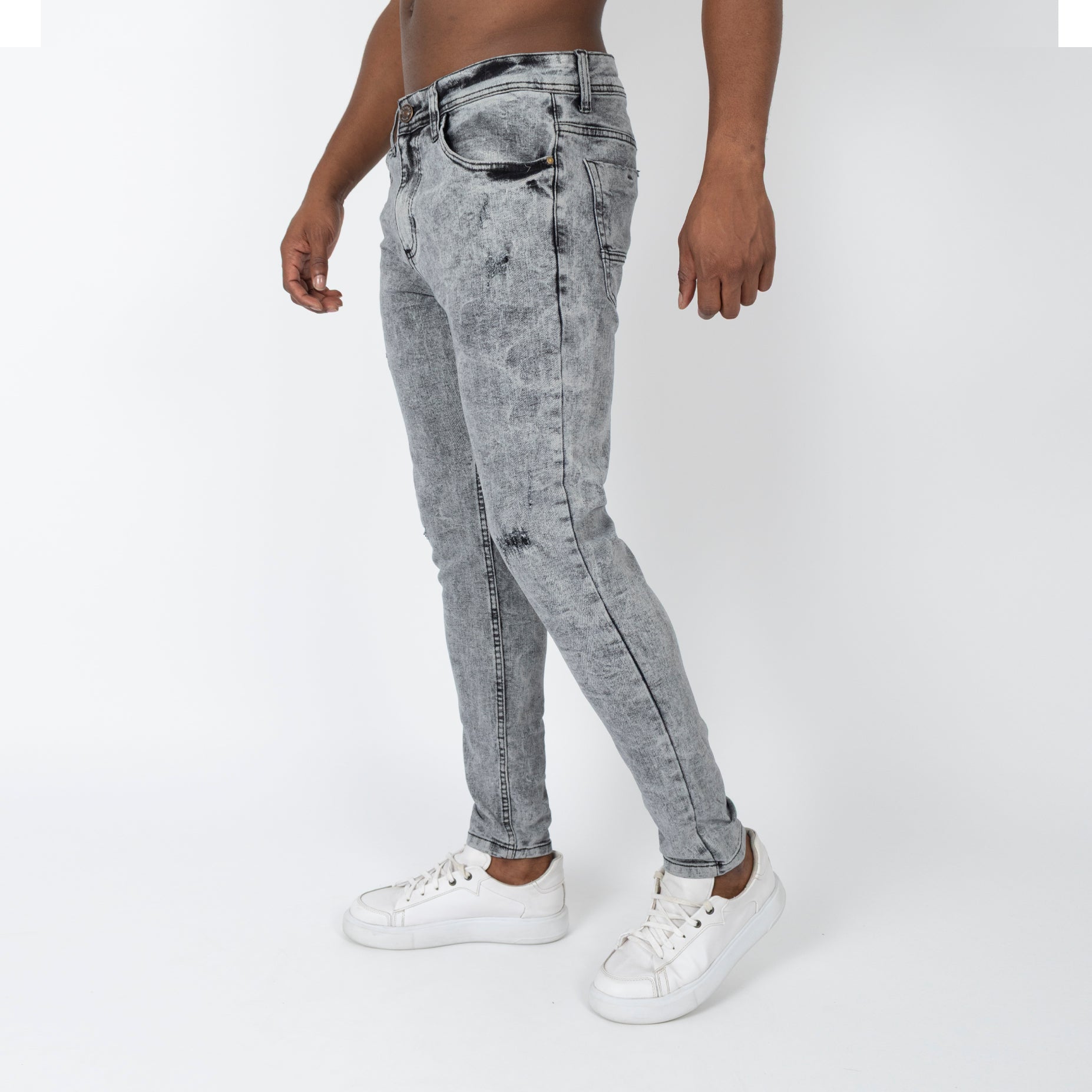 Jean hombre skinny gris claro