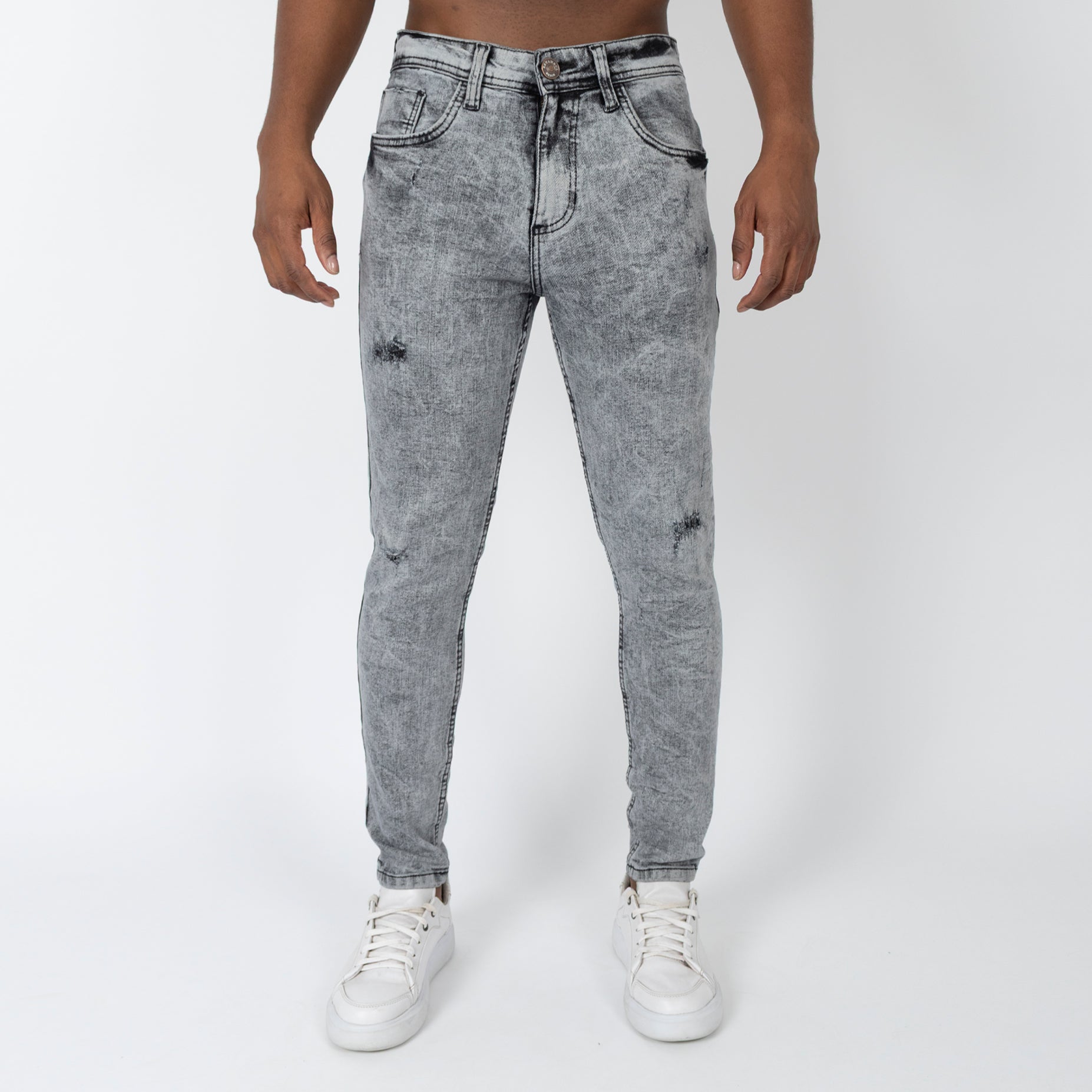 Jean hombre skinny gris claro