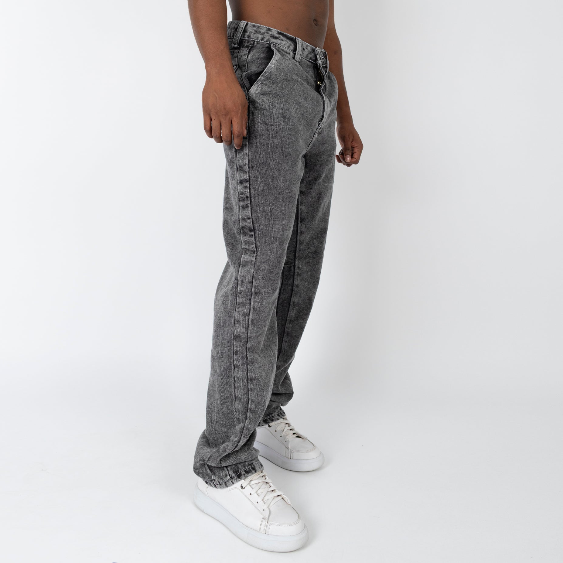 Jean hombre baggy gris