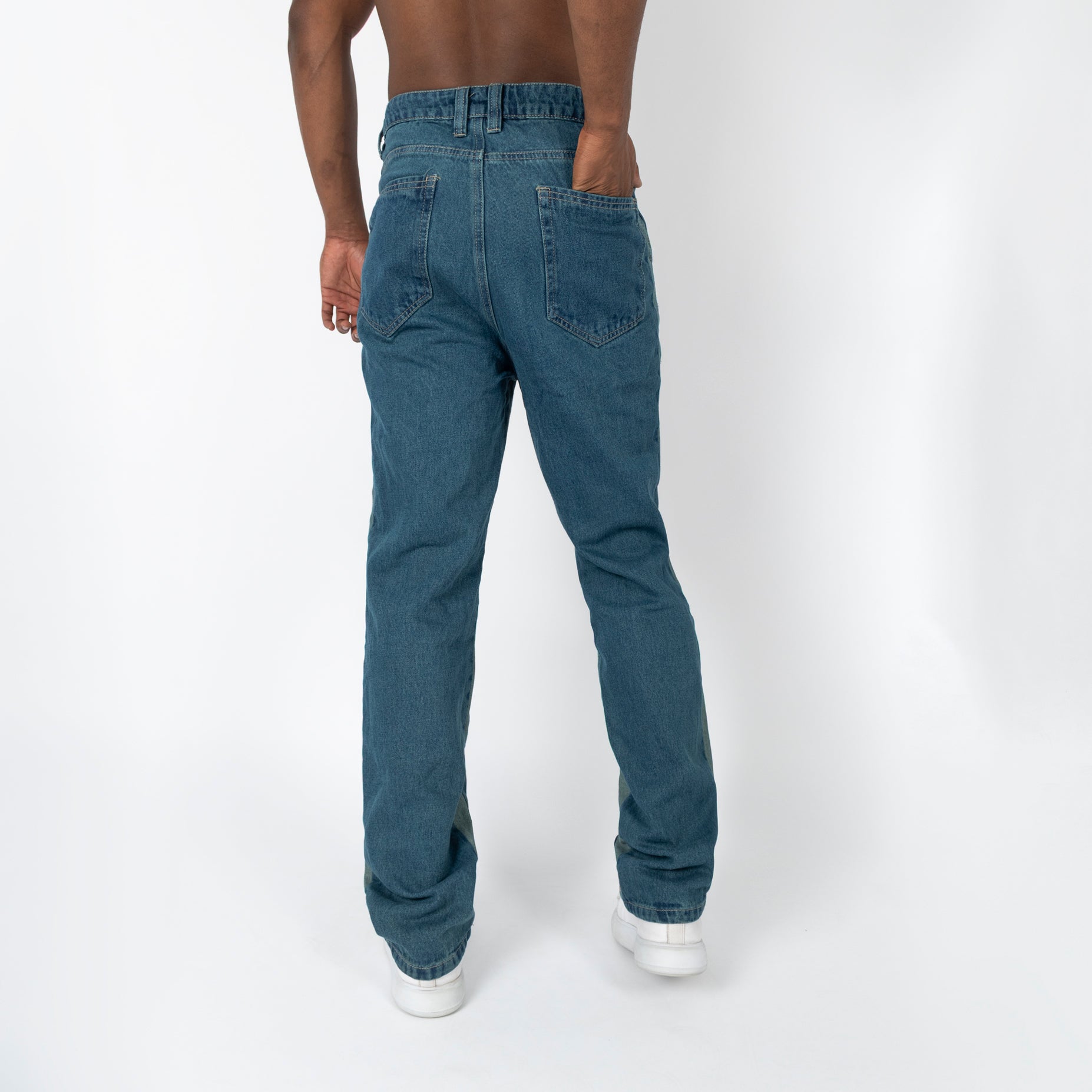 Jean hombre baggy raya