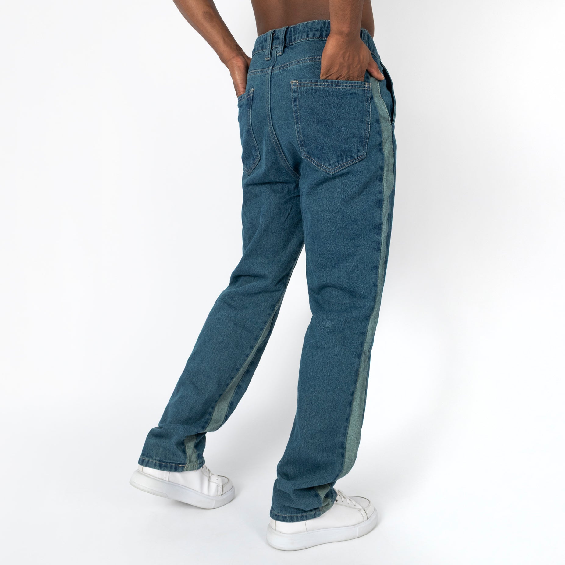 Jean hombre baggy raya