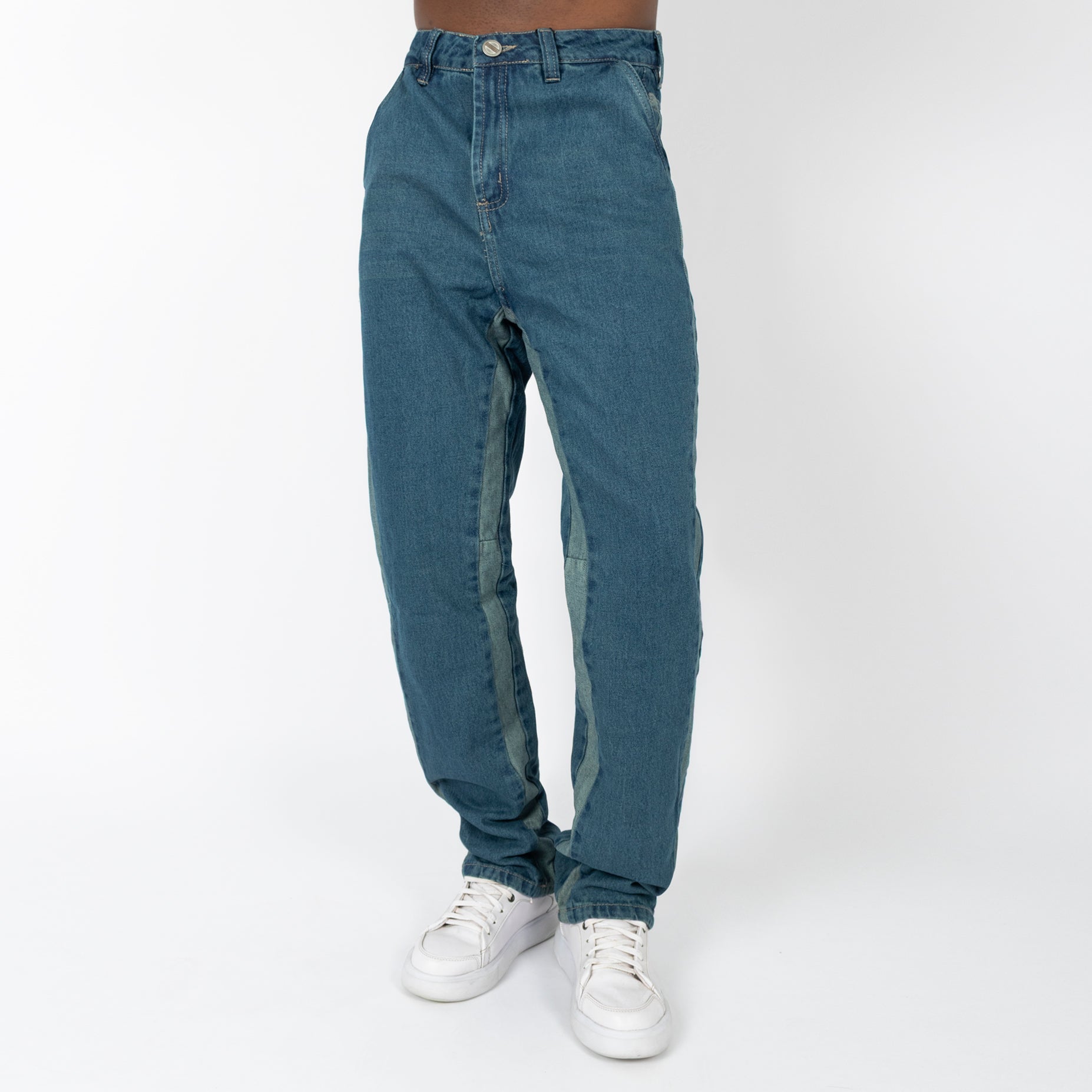 Jean hombre baggy raya