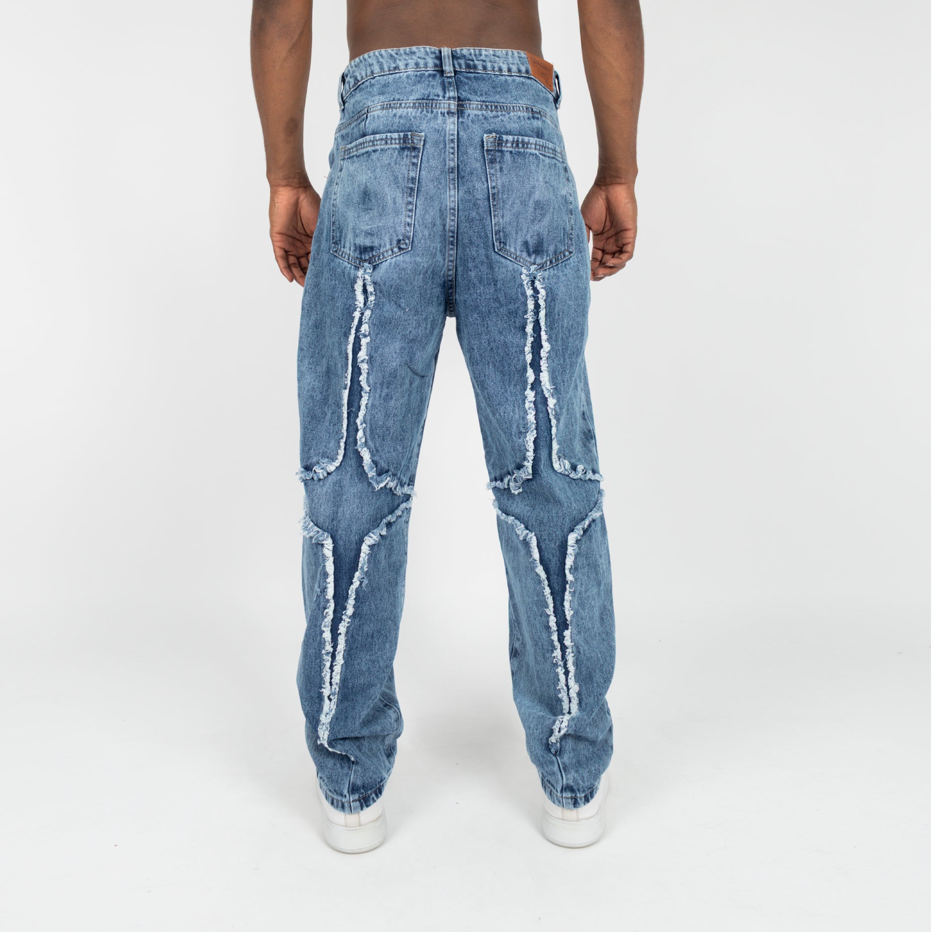 Jean hombre ancho azul