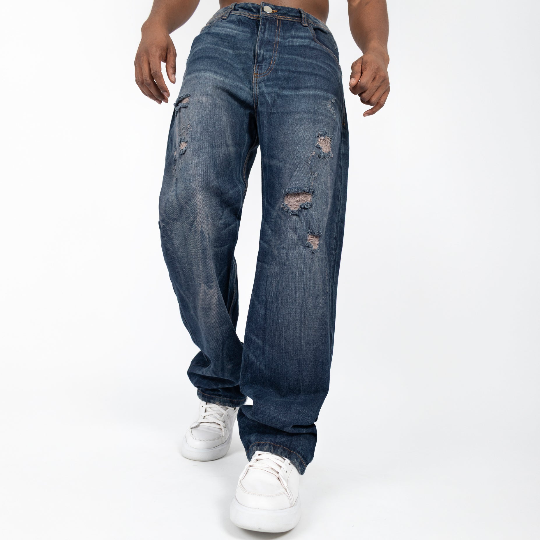 Jean hombre baggy puntos