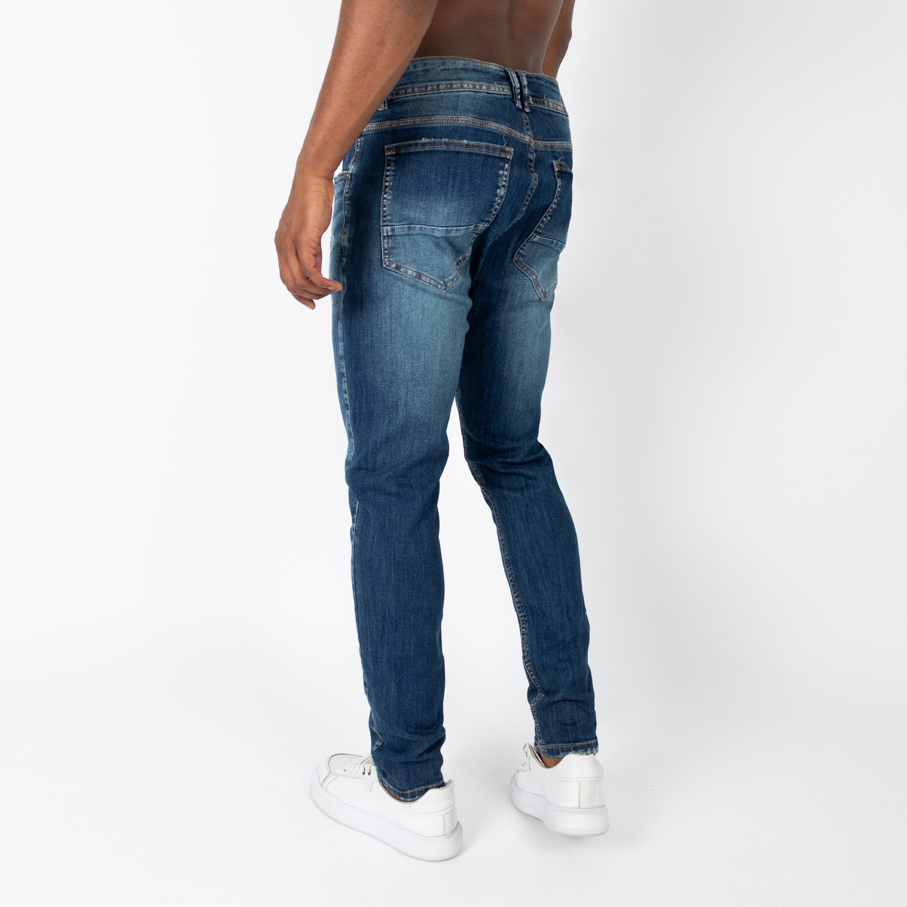 Jean hombre skinny azul medio