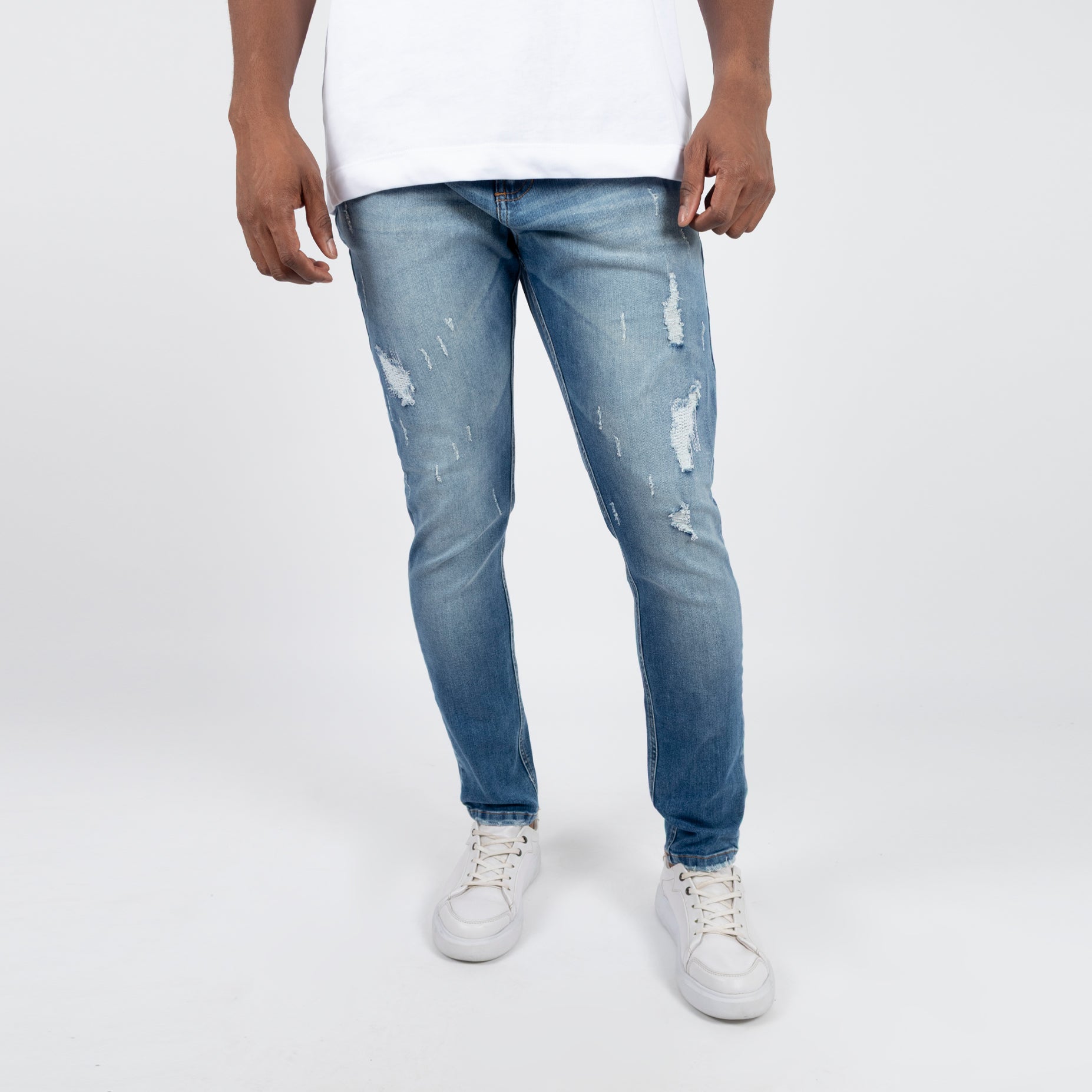 Jean hombre skinny desgaste