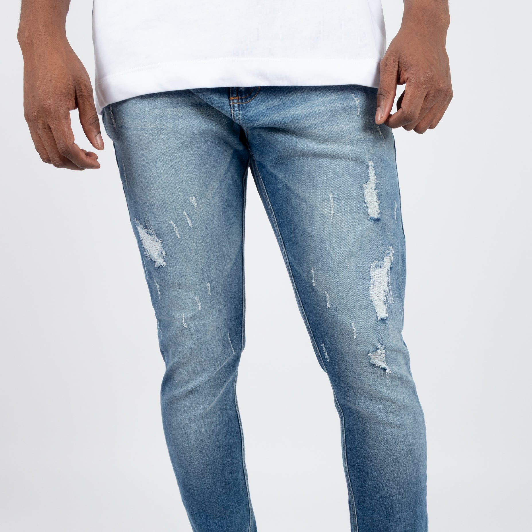 Jean hombre skinny desgaste