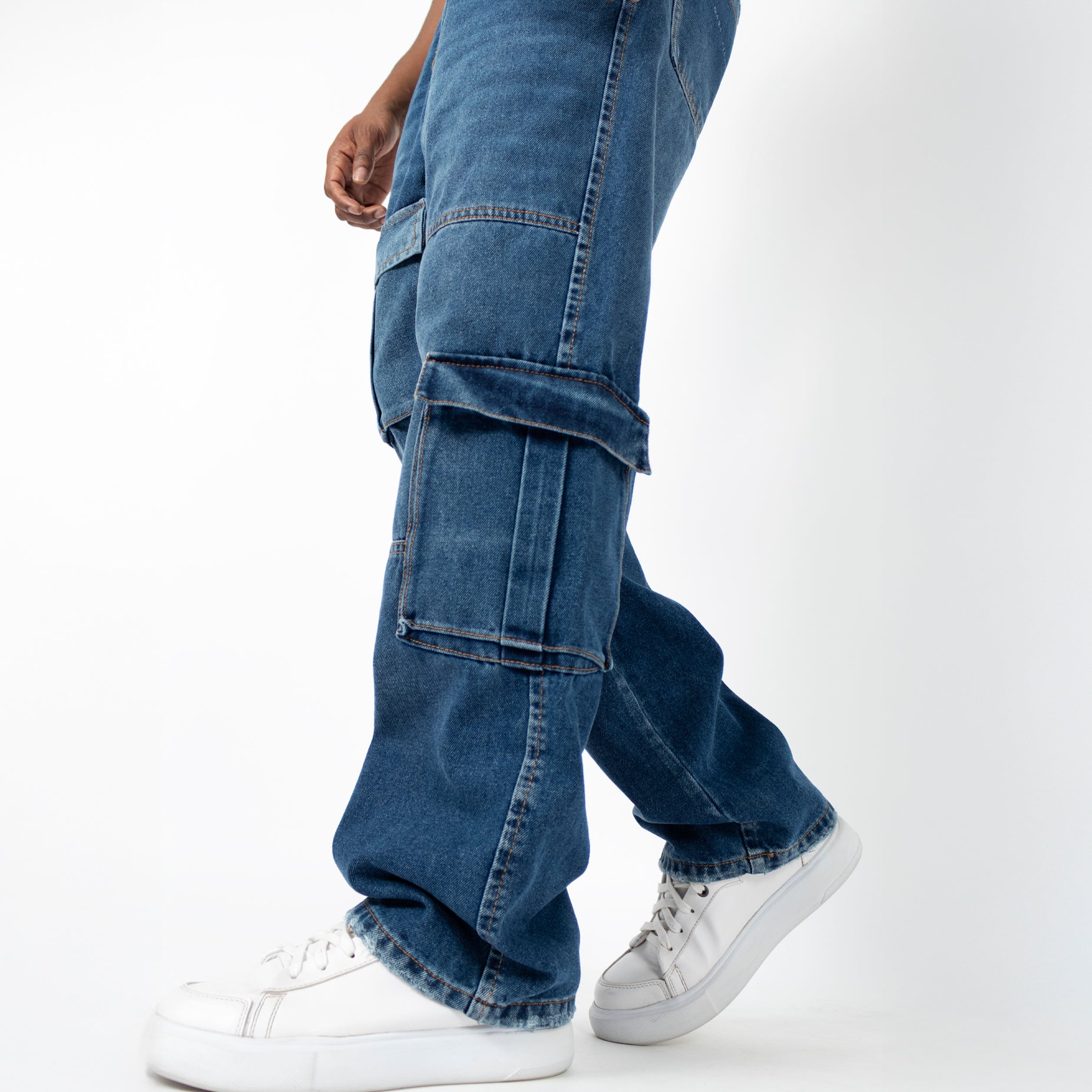 Jean hombre baggy bolsillos