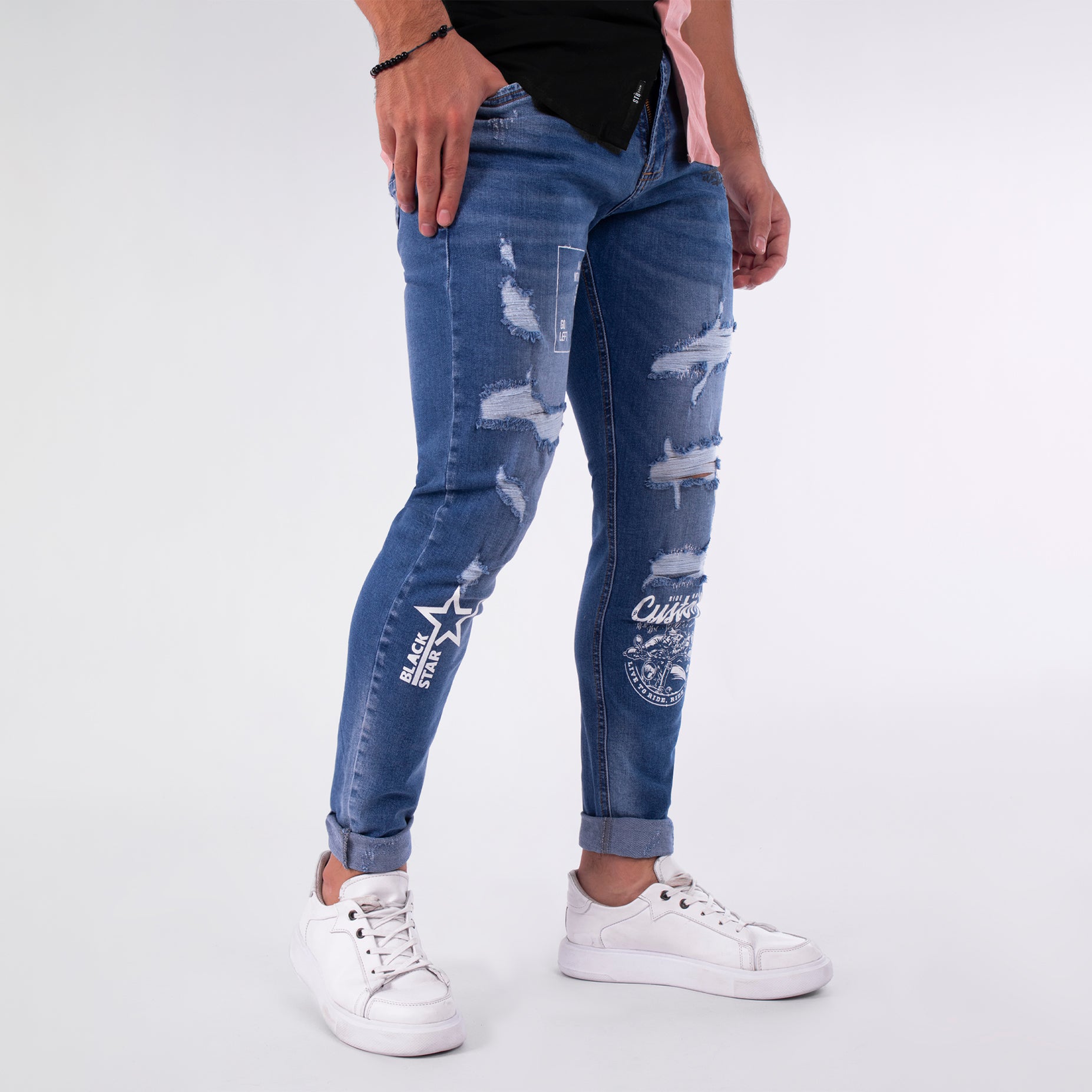 Jean hombre con estampado