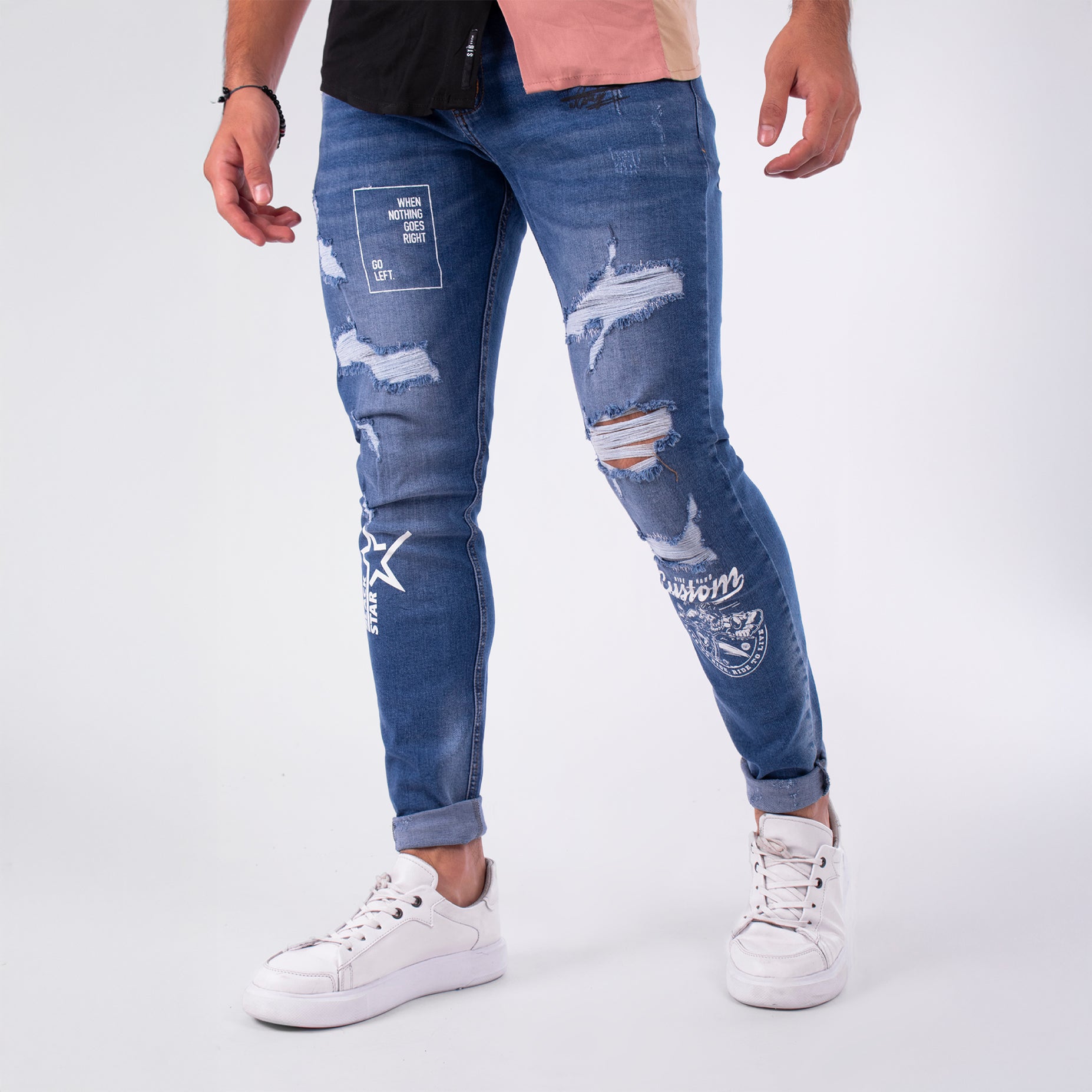 Jean hombre con estampado