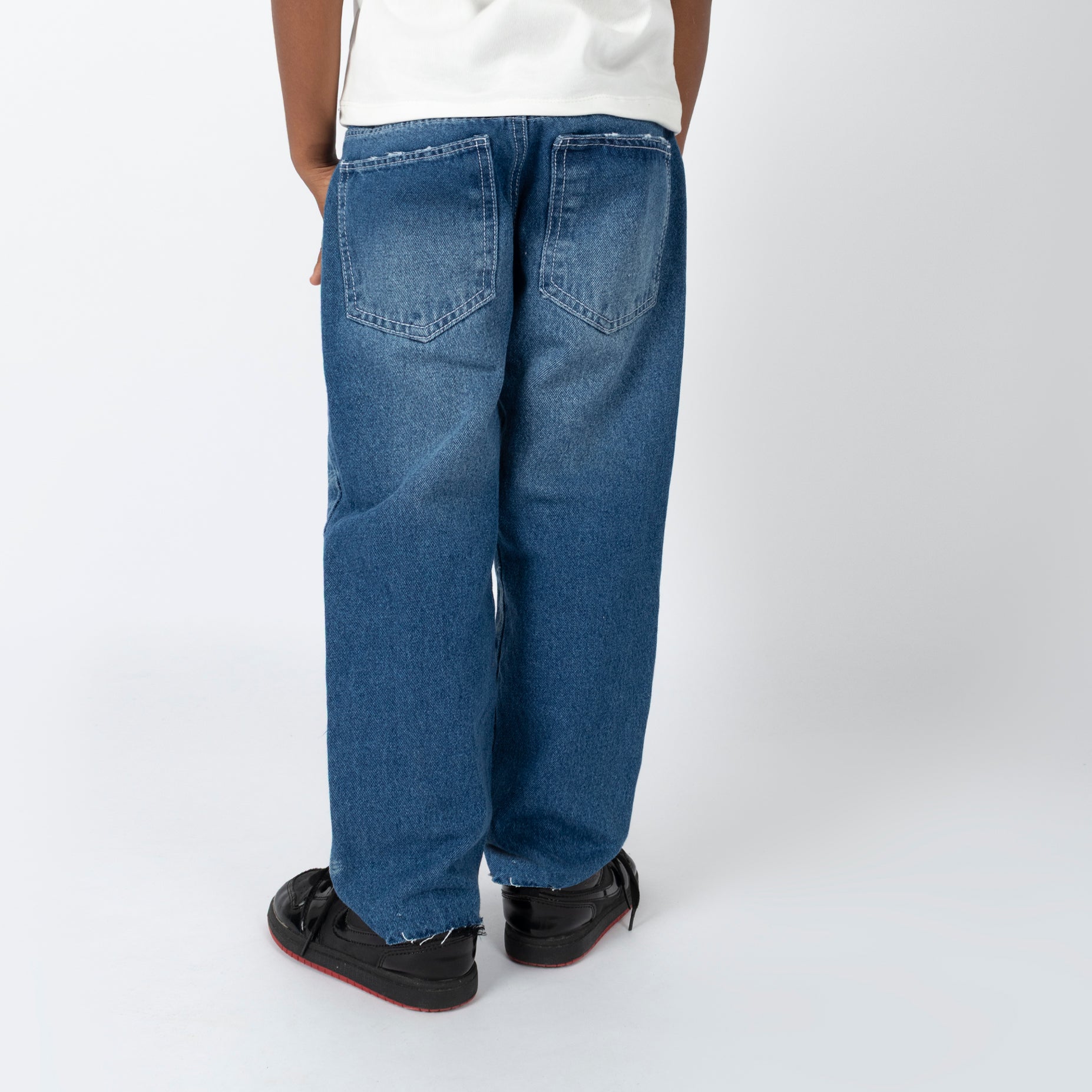 Jean niño baggy estampado