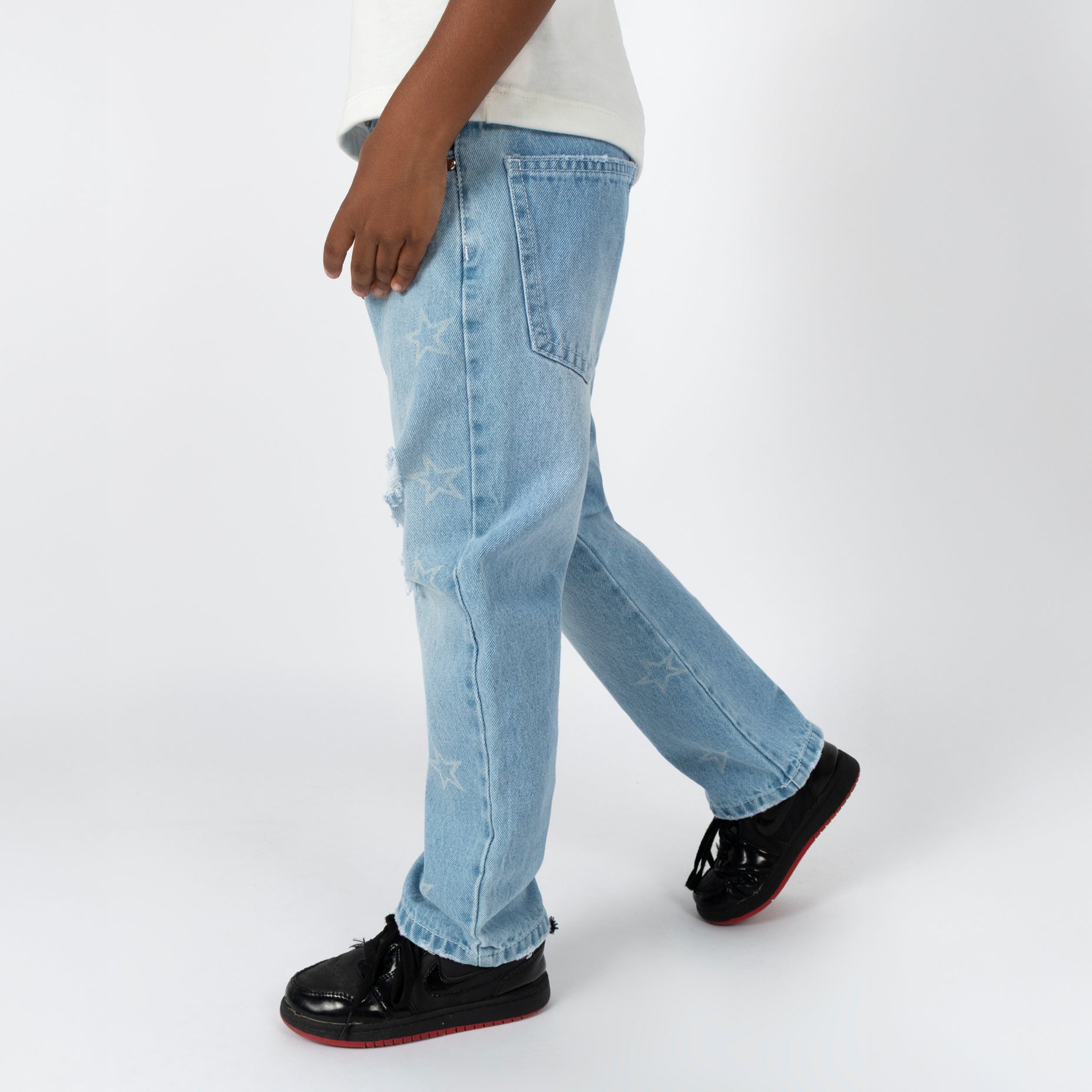Jean niño baggy estrella
