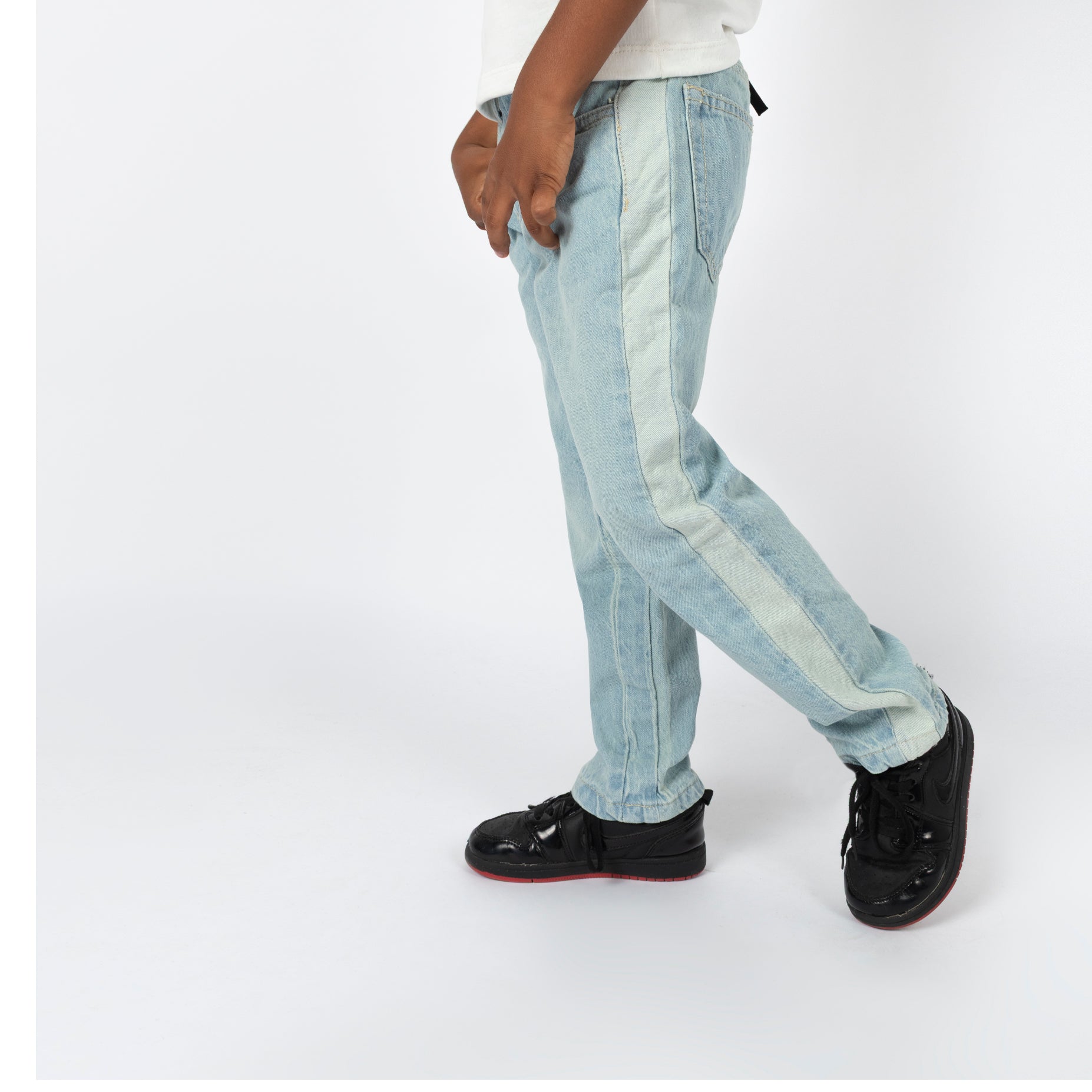 Jean niño baggy raya