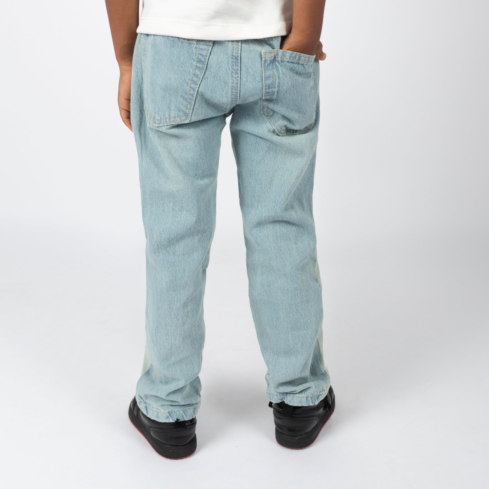 Jean niño baggy raya